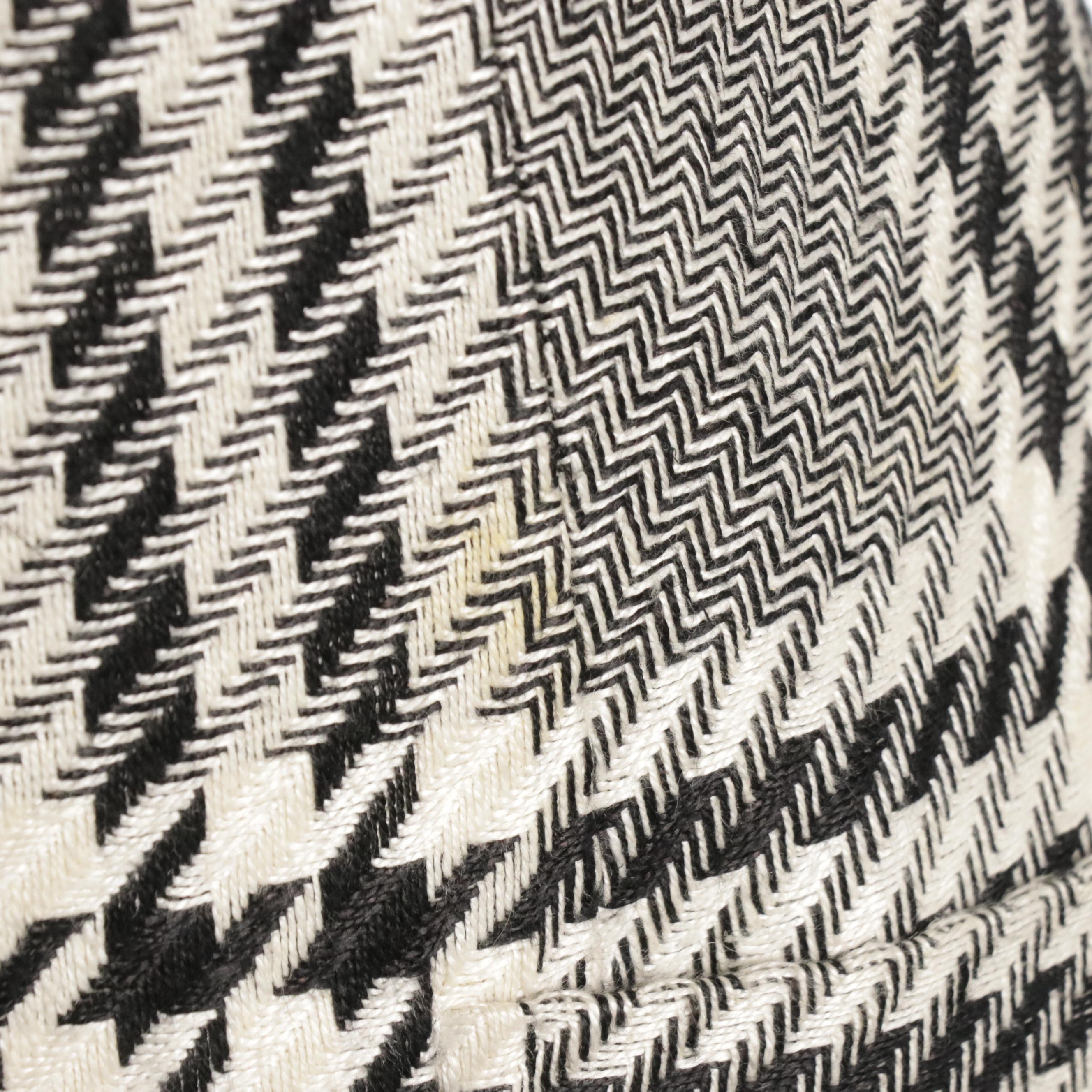 Gianni Versace Houndstooth Collarless Coat