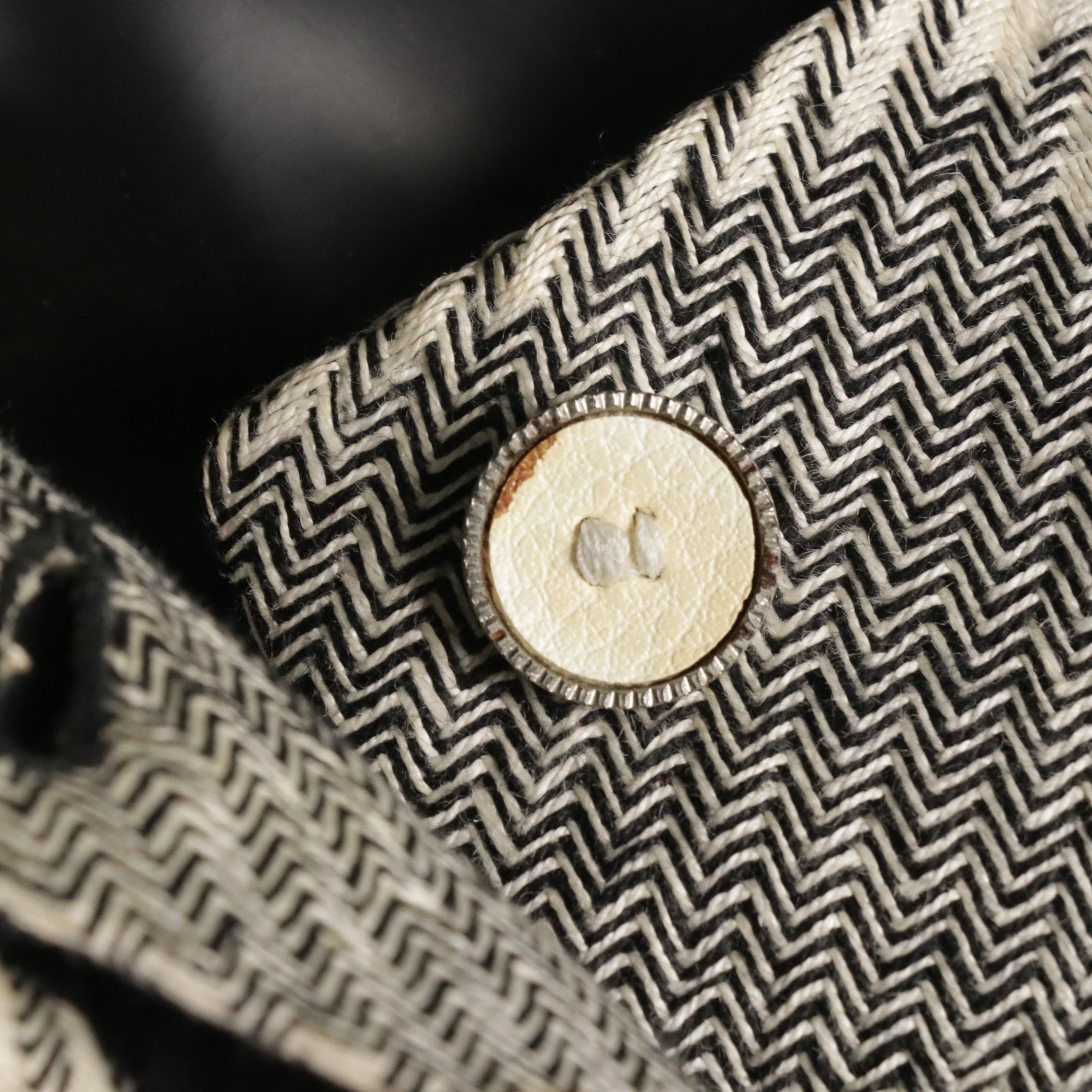 Gianni Versace Houndstooth Collarless Coat