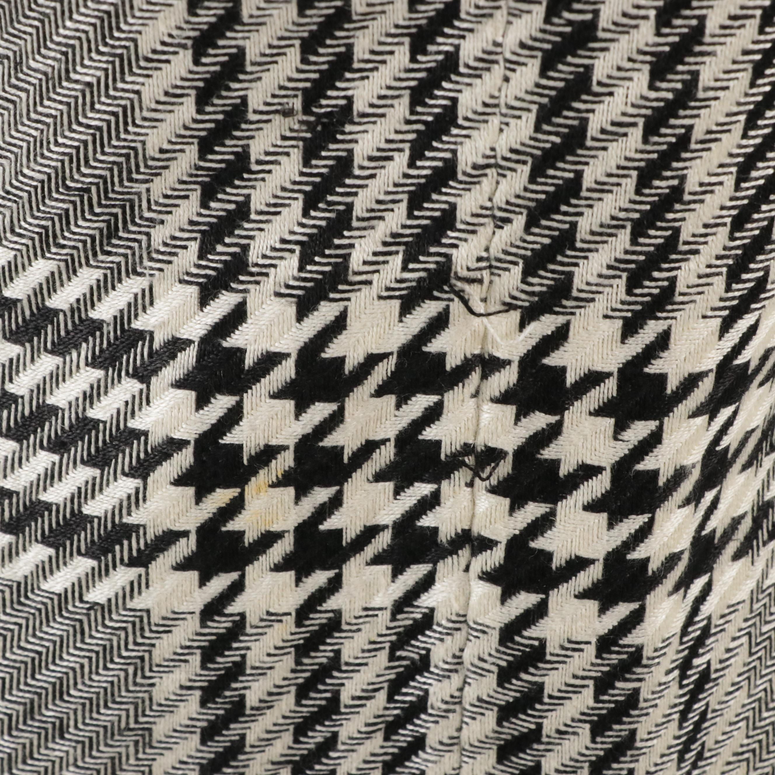 Gianni Versace Houndstooth Collarless Coat