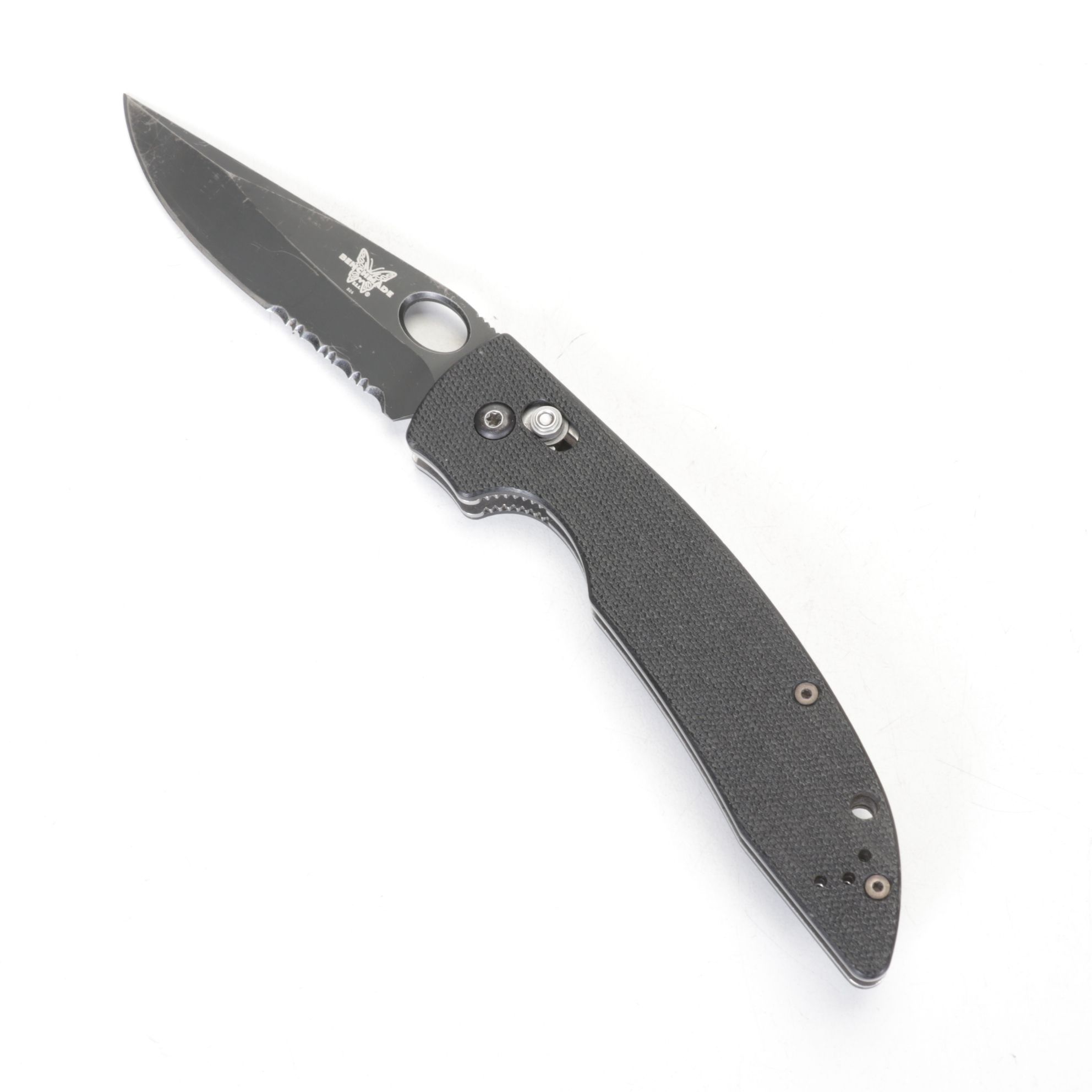 Benchmade Combination Drop Point & Serrated Folding Knife