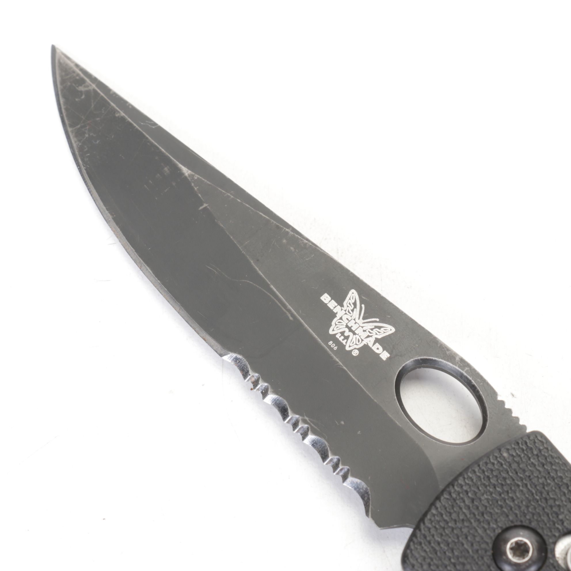 Benchmade Combination Drop Point & Serrated Folding Knife