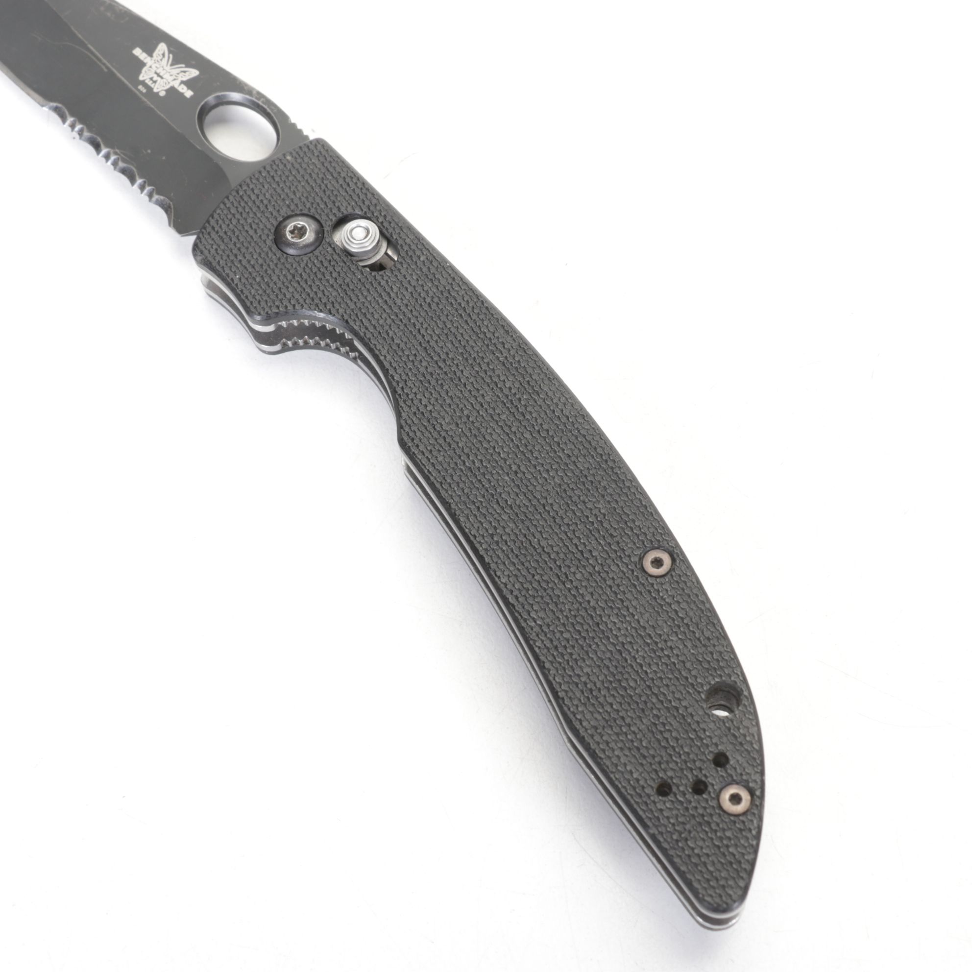 Benchmade Combination Drop Point & Serrated Folding Knife