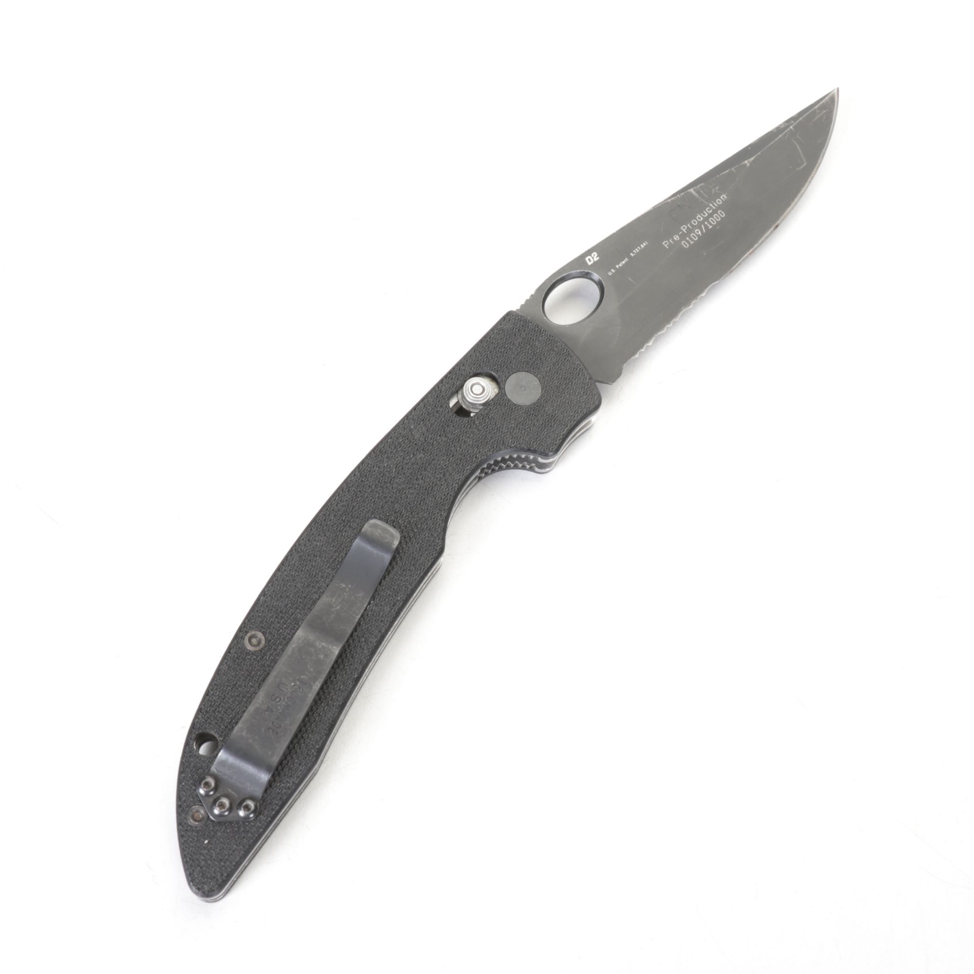 Benchmade Combination Drop Point & Serrated Folding Knife