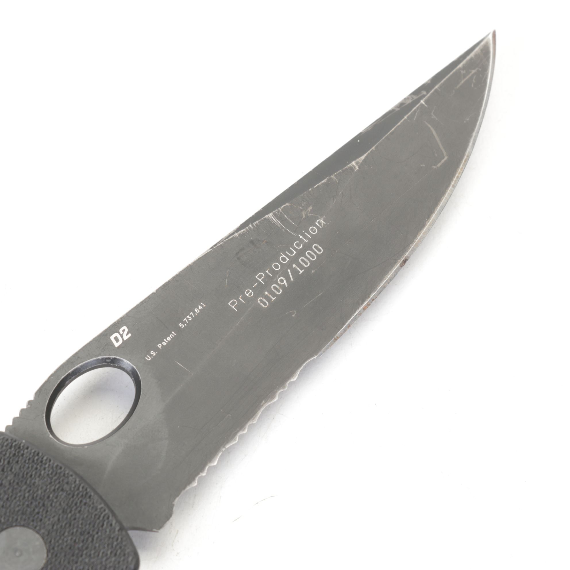 Benchmade Combination Drop Point & Serrated Folding Knife