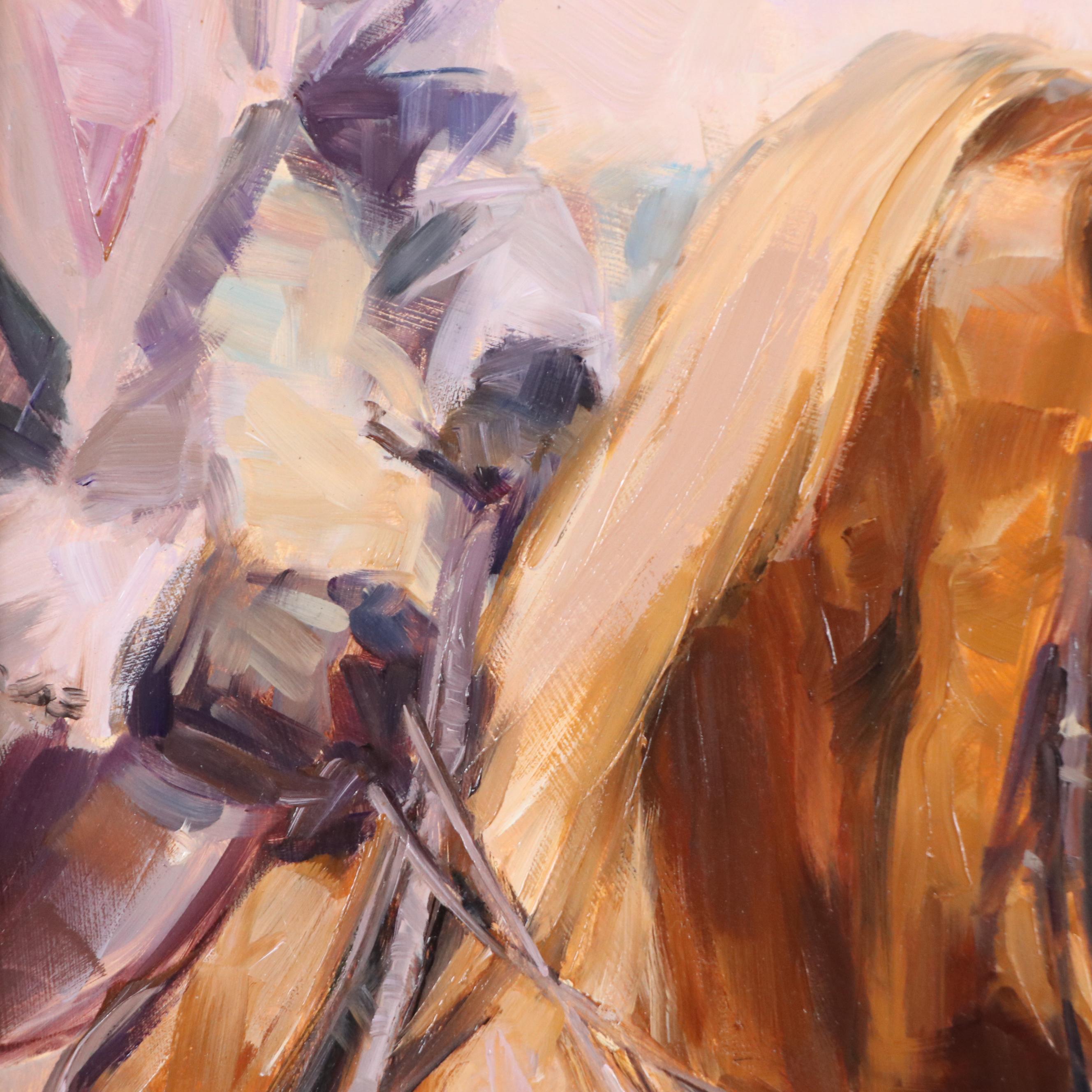 Lindsey Bittner Graham Horse Portrait Oil Painting "Blaze of Glory," 2013