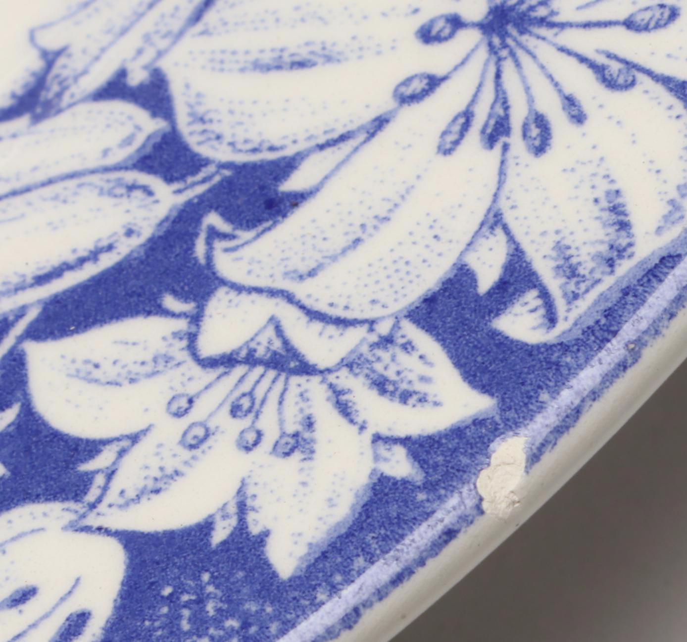 Italian Blue and White Scenic Ironstone Transferware Plates