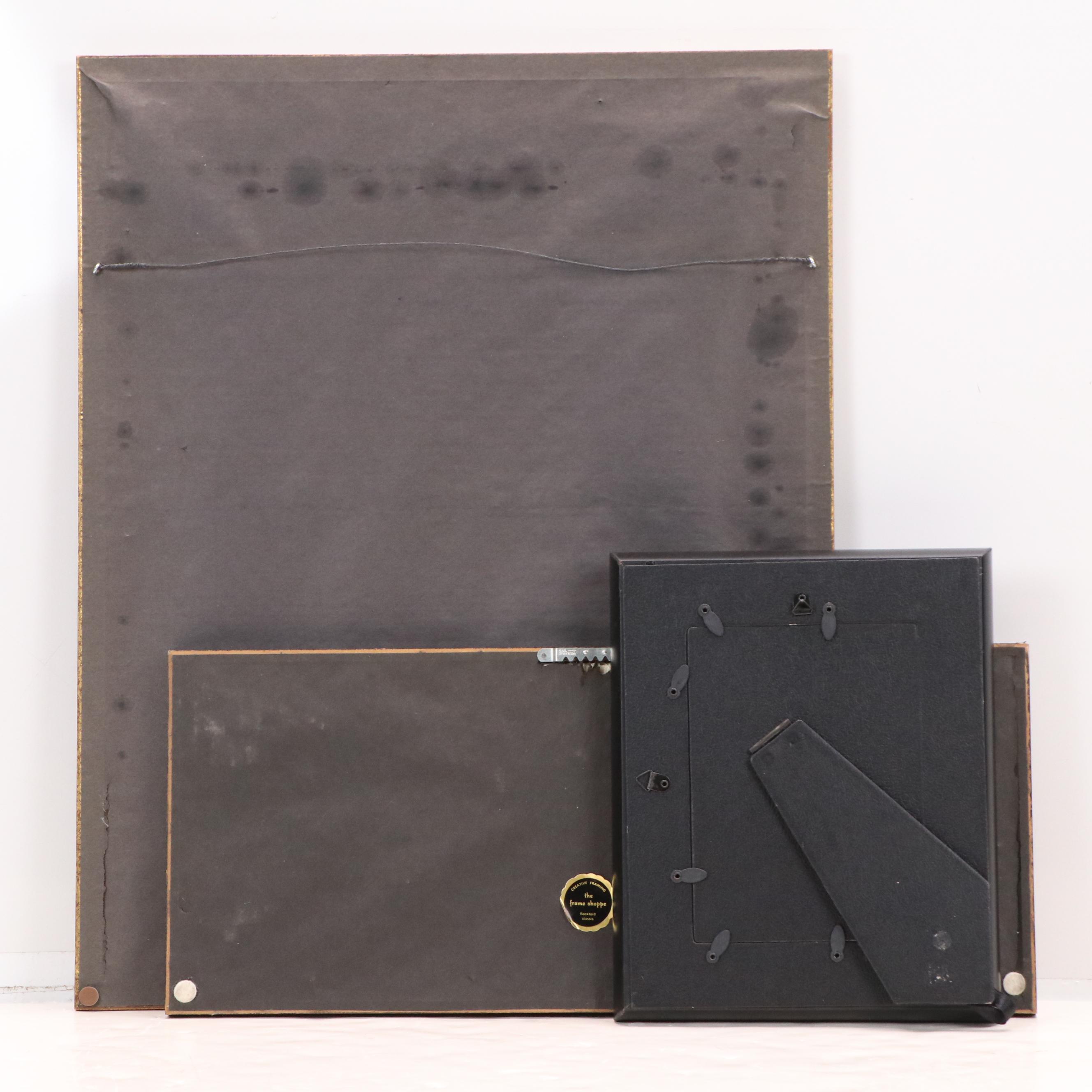 Cross Stitch and Embroidered Felt Decorative Textiles, Mid-20th Century