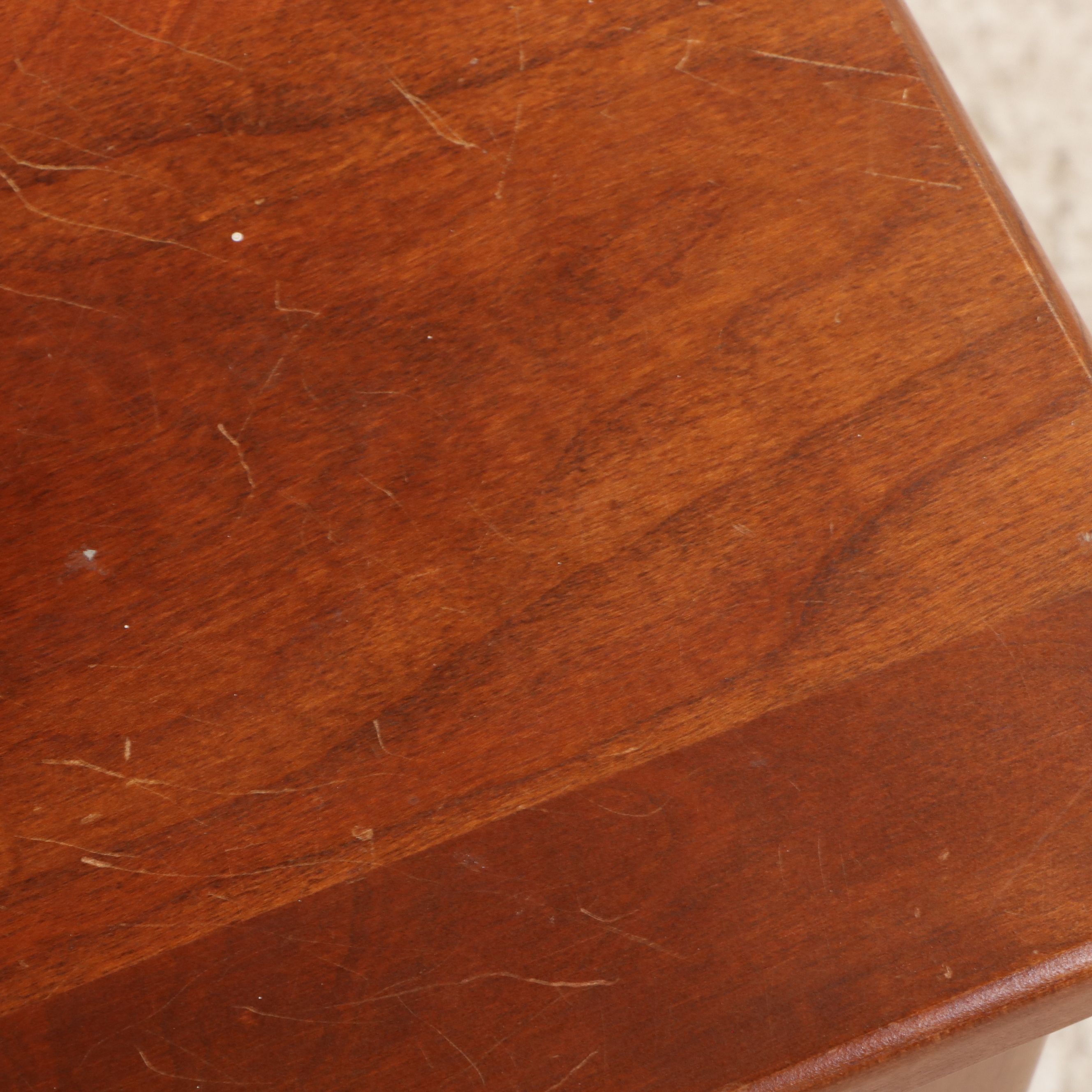 Shaker Style Cherry Two-Drawer Console Table