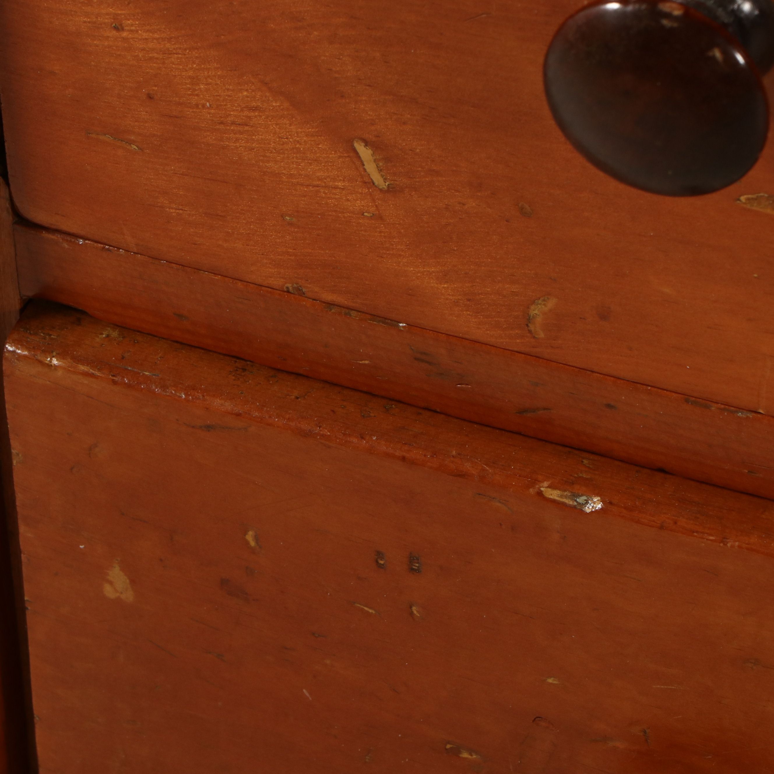 Empire Style Pine and Hardwood Chest of Drawers, Late 19th to Early 20th Century