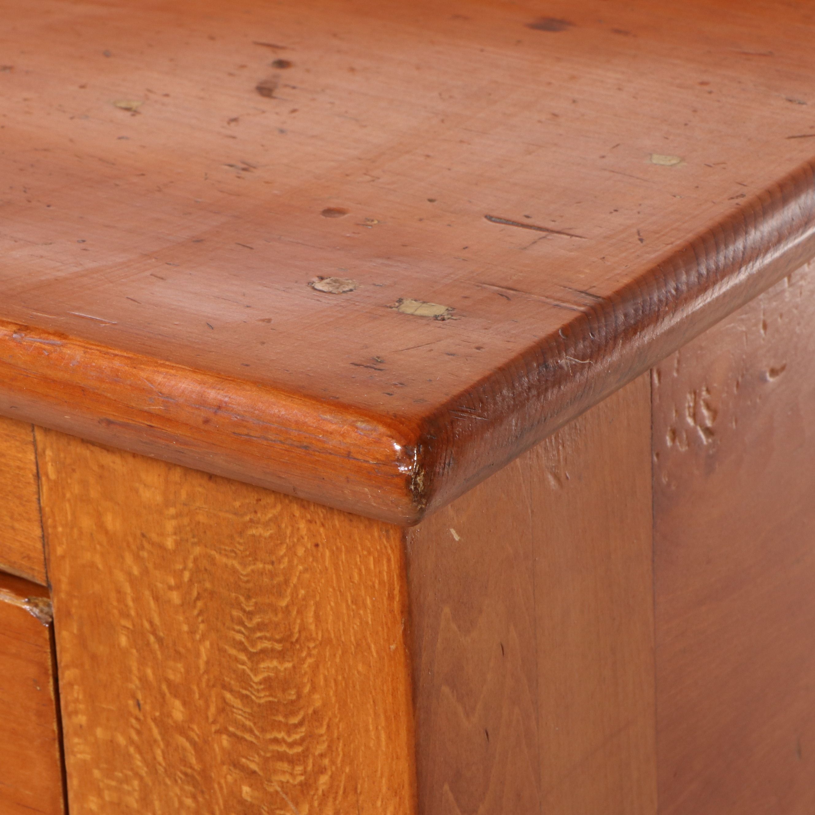 Empire Style Pine and Hardwood Chest of Drawers, Late 19th to Early 20th Century