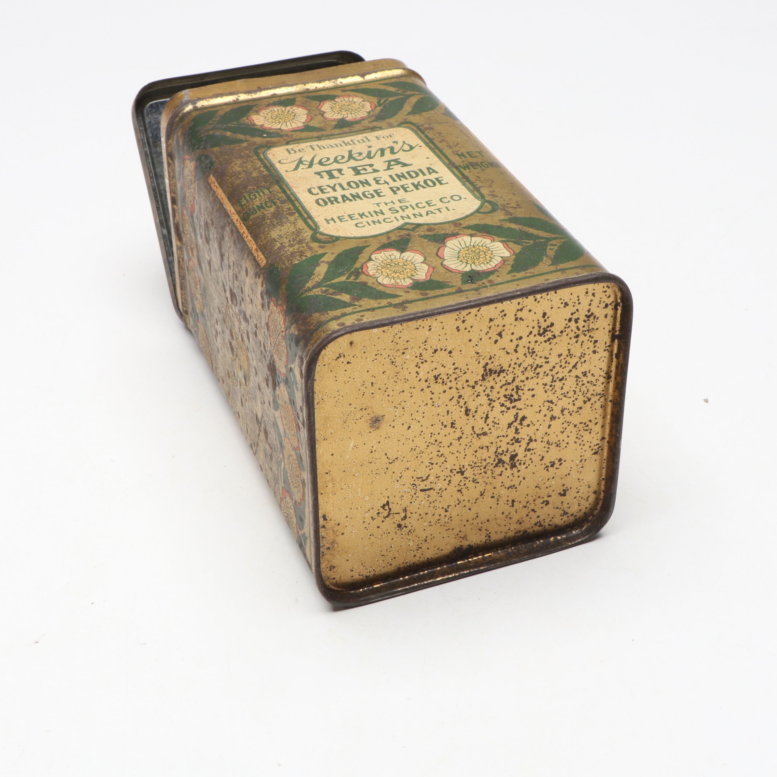 Singapore Brand and Heekin' Tea Advertising Tins, Late 19th/ Early 20th Century