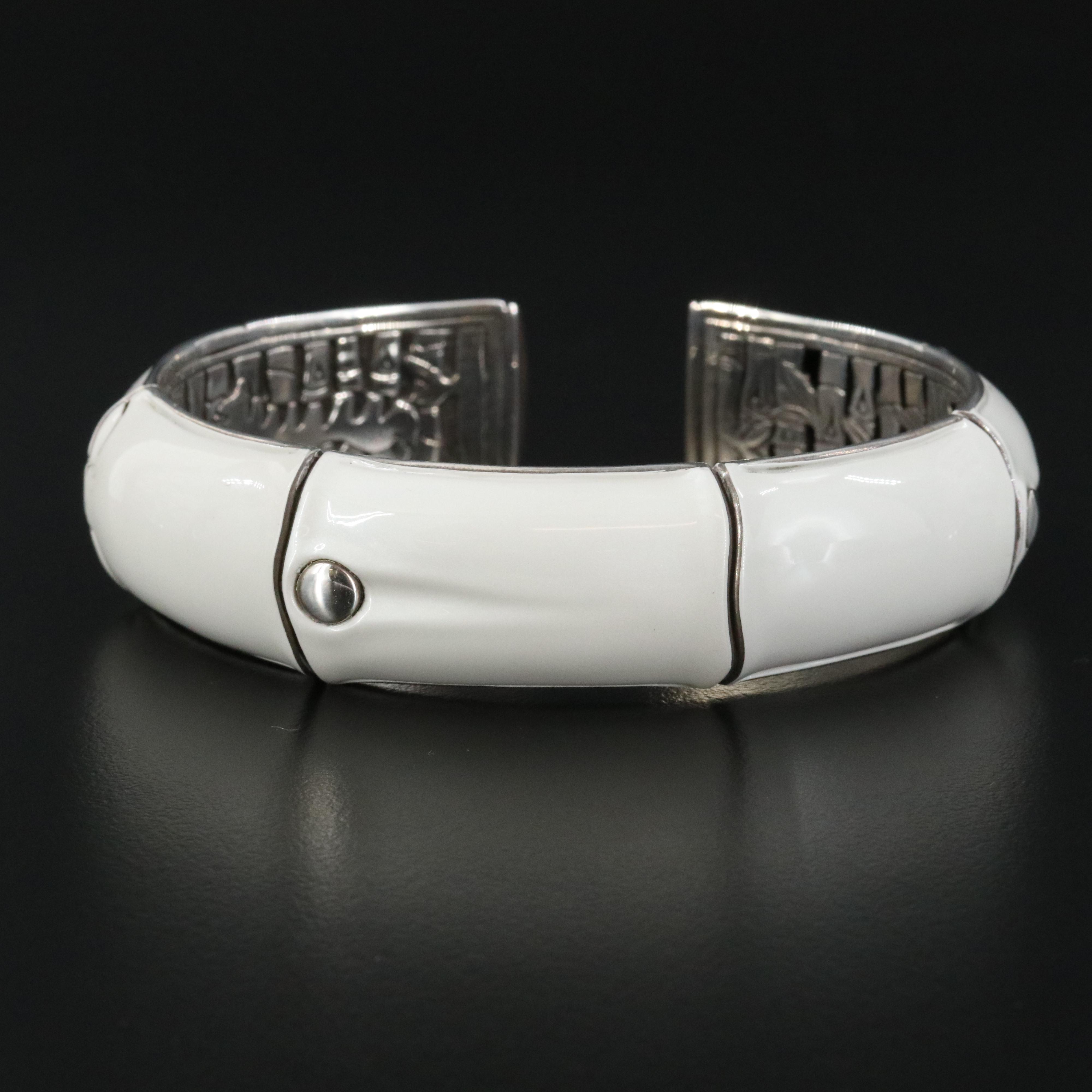 John Hardy Bamboo Sterling Hinged Bracelet