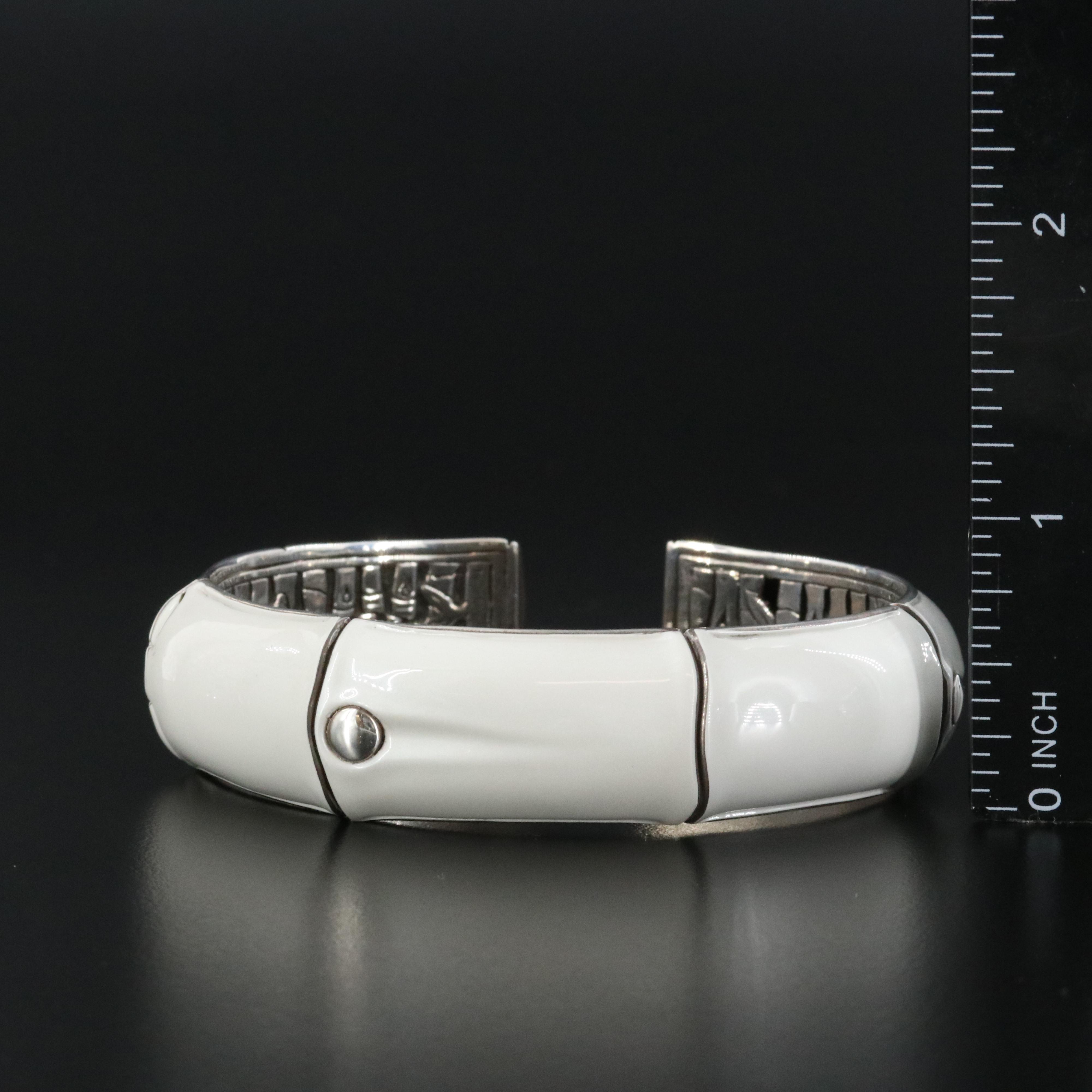 John Hardy Bamboo Sterling Hinged Bracelet