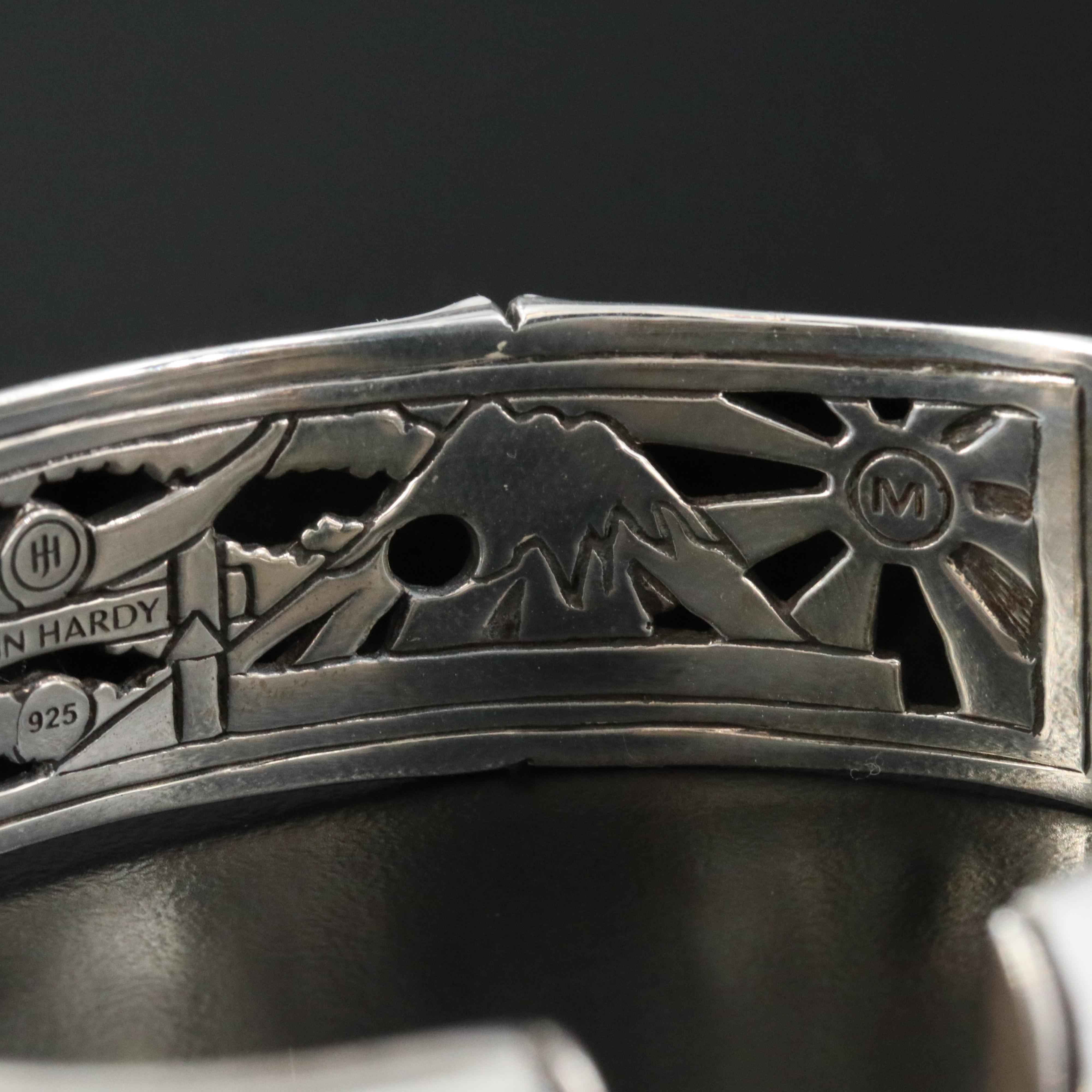 John Hardy Bamboo Sterling Hinged Bracelet