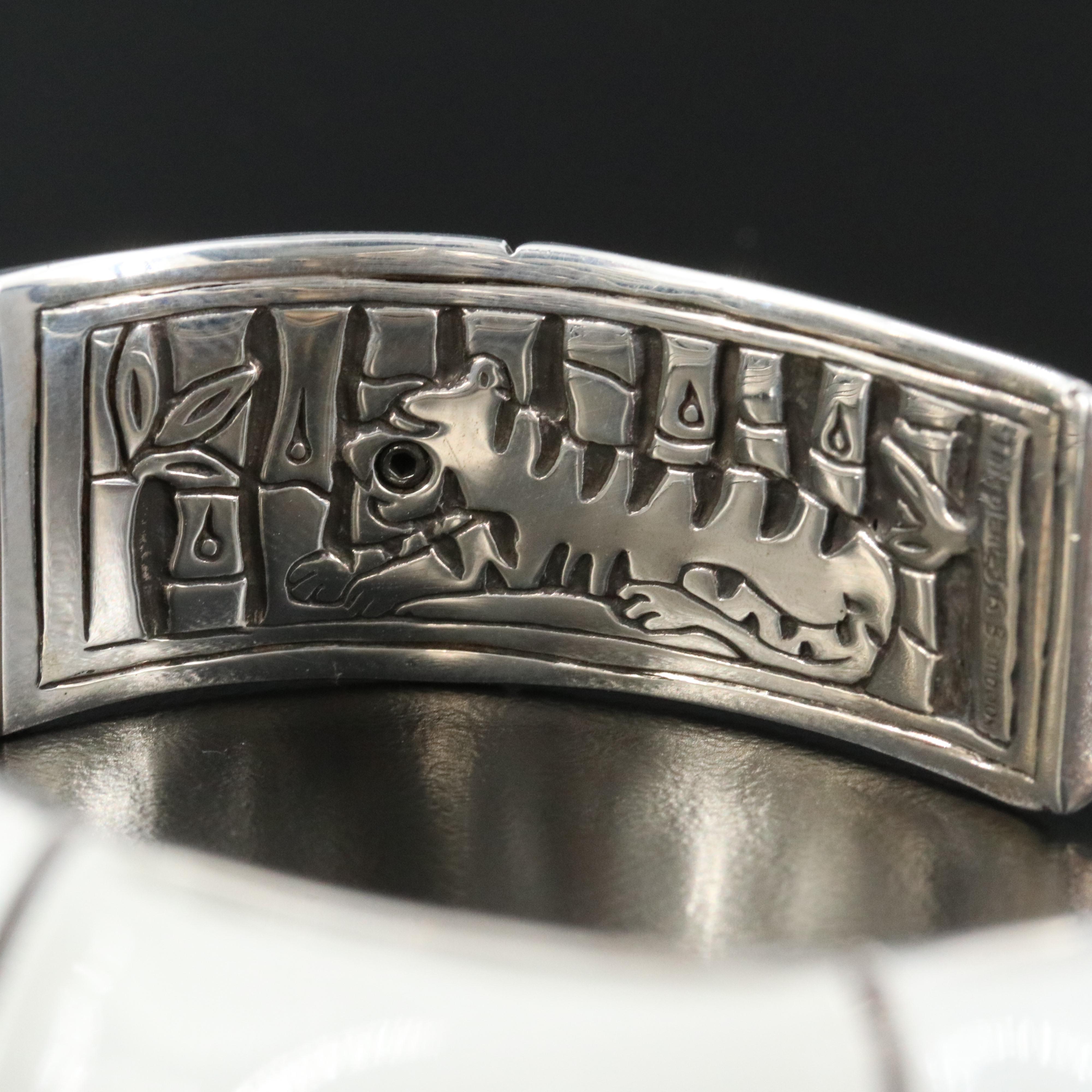 John Hardy Bamboo Sterling Hinged Bracelet