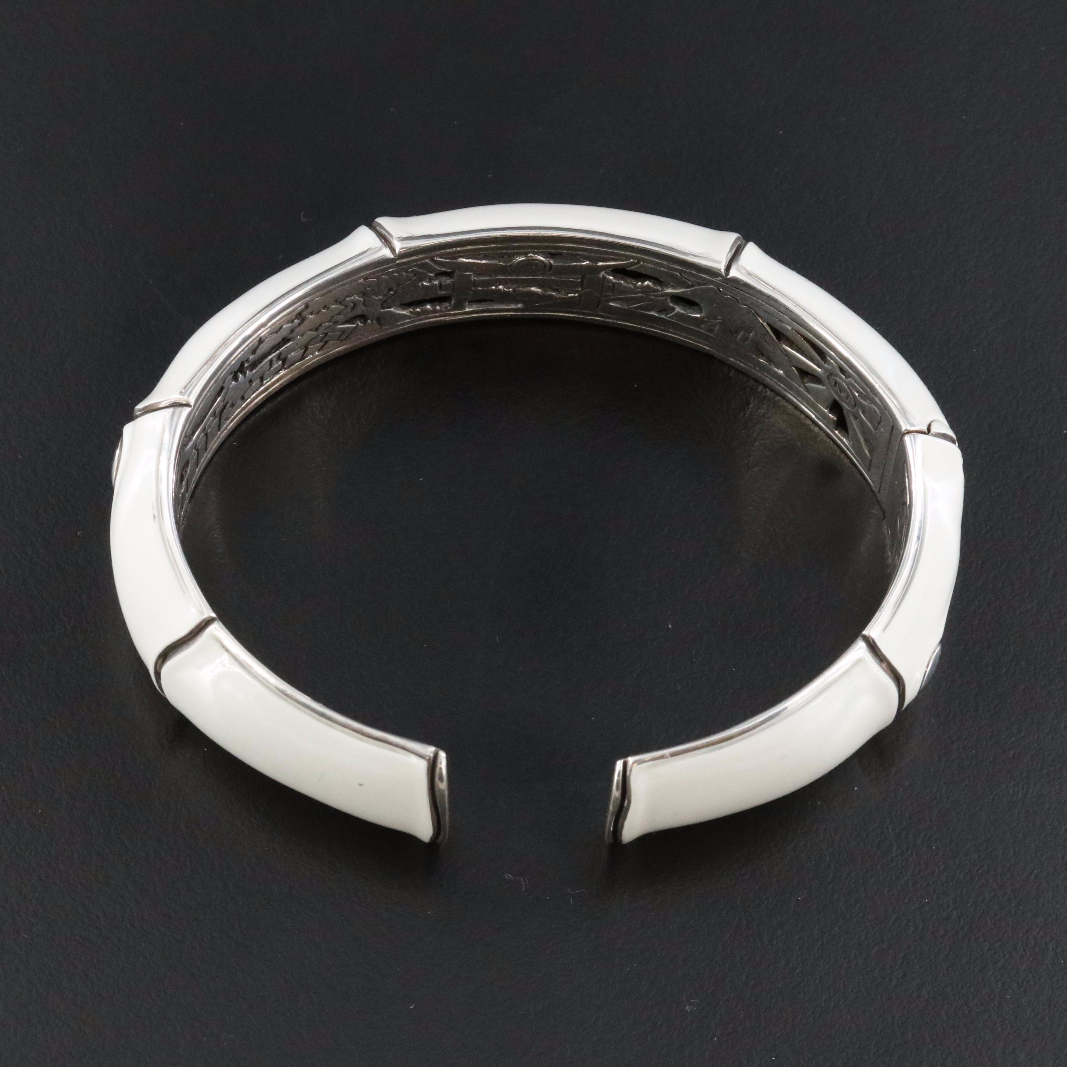John Hardy Bamboo Sterling Hinged Bracelet