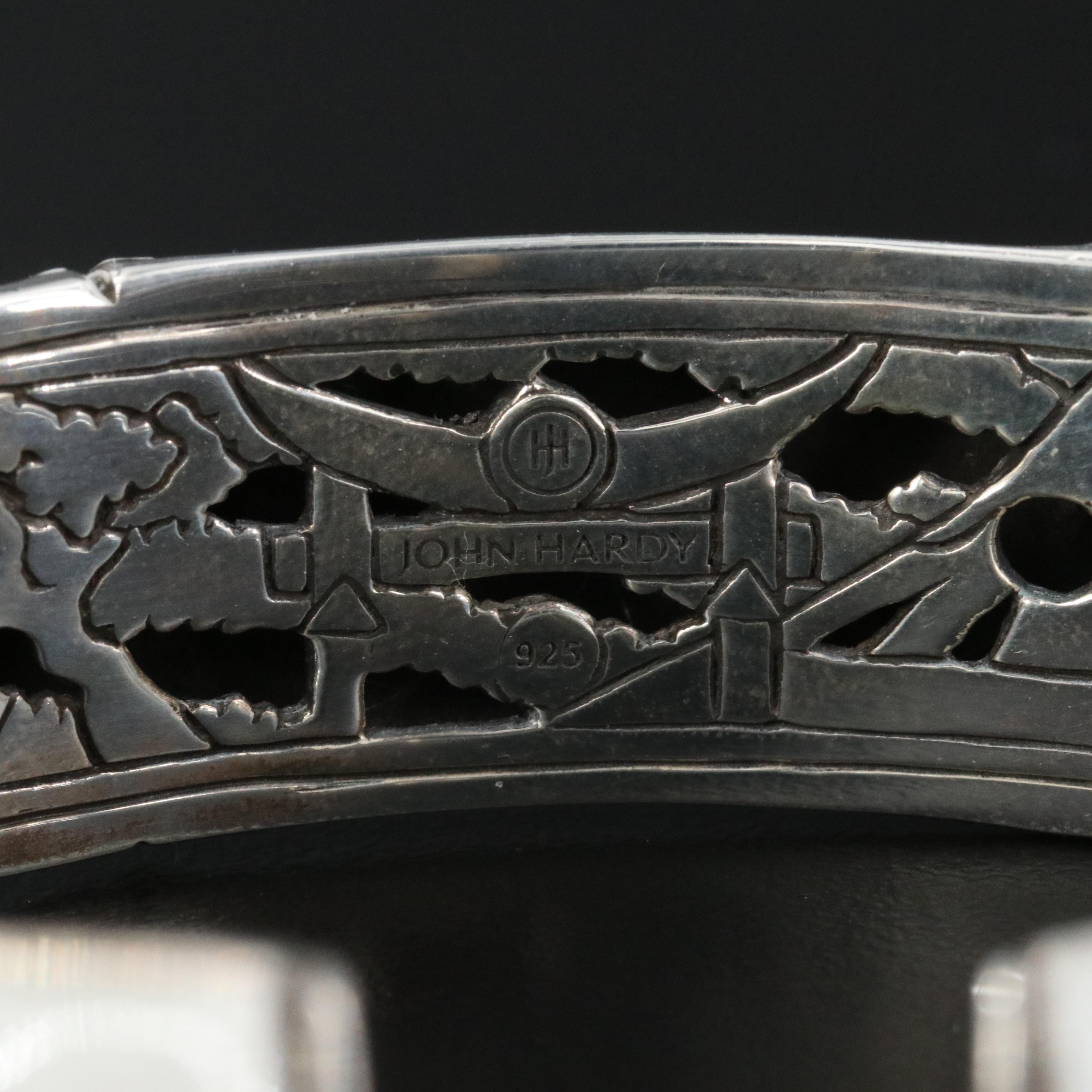 John Hardy Bamboo Sterling Hinged Bracelet