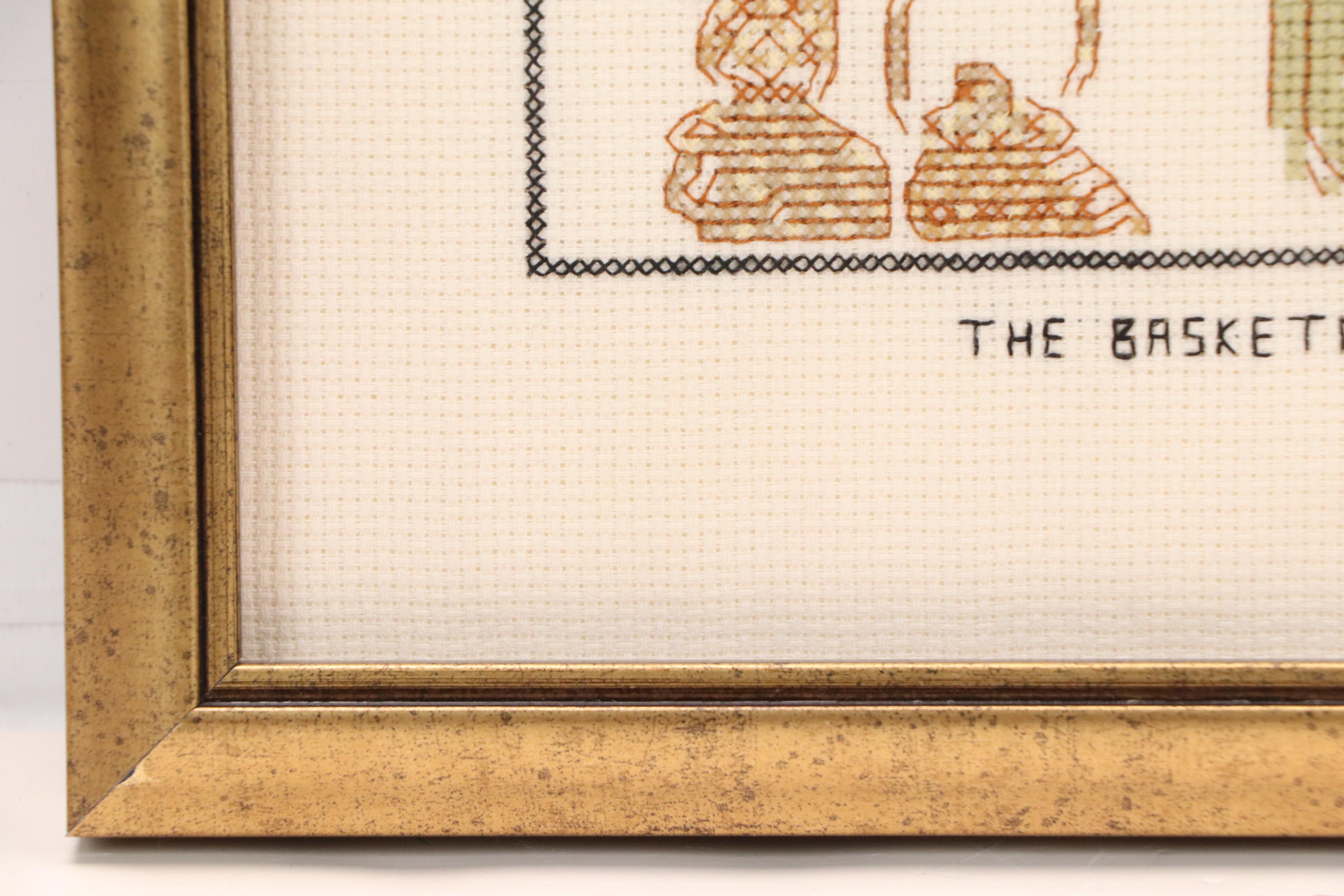 Tufting and Cross-Stitch American Textile Art, Late 19th to Early 20th Century