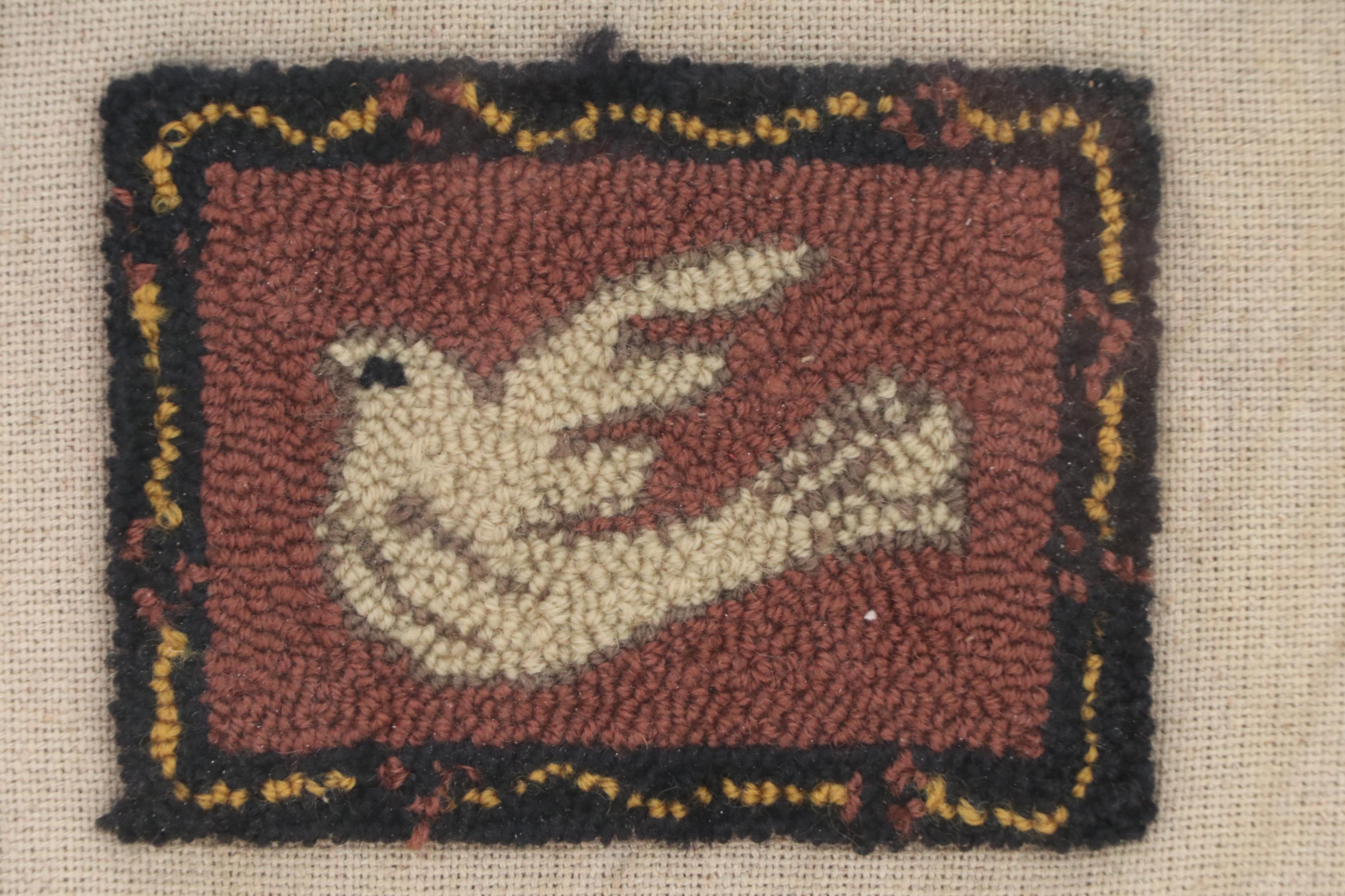 Tufting and Cross-Stitch American Textile Art, Late 19th to Early 20th Century
