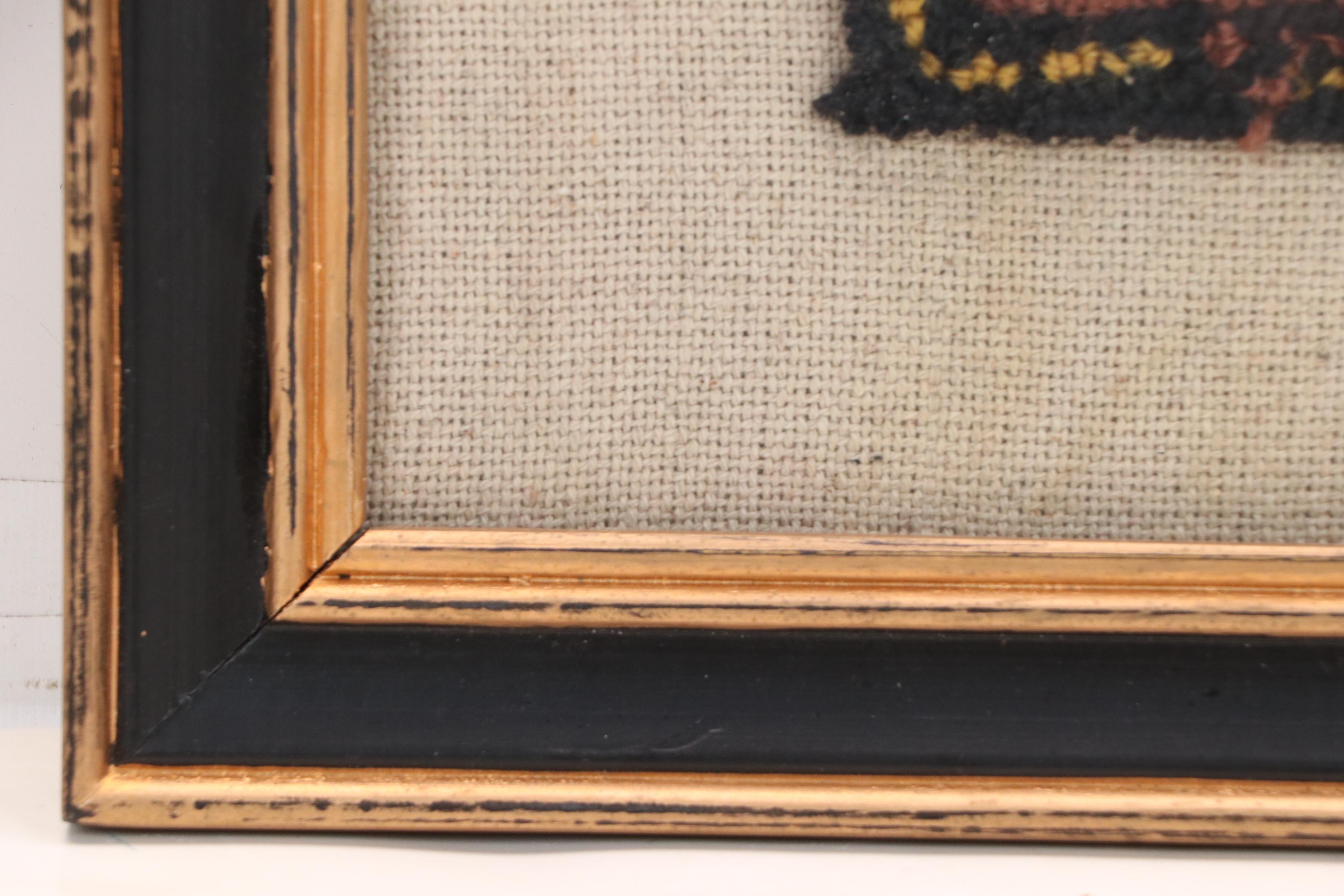 Tufting and Cross-Stitch American Textile Art, Late 19th to Early 20th Century