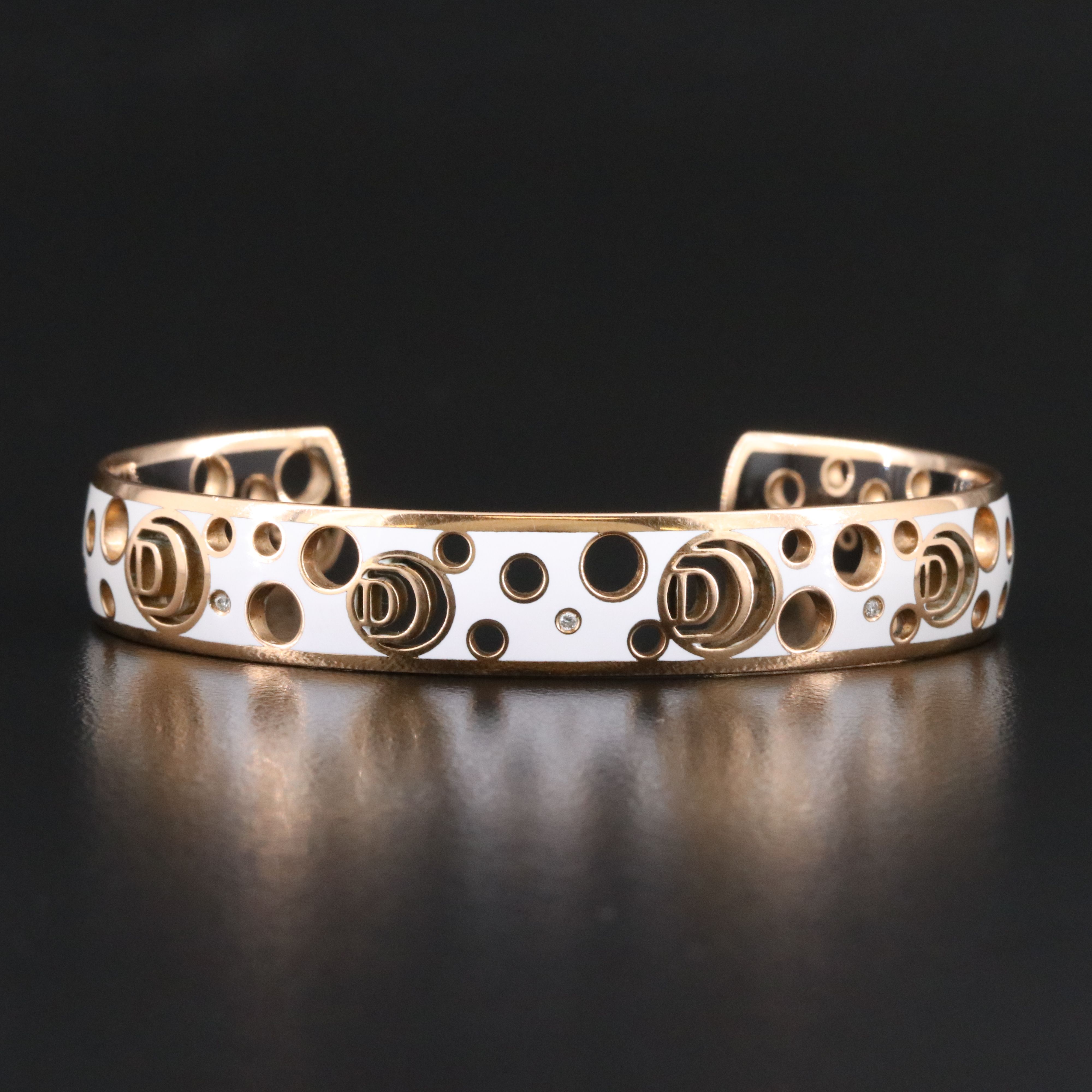 Damiani  Damianissima 18K Rose Gold Cuff Bracelet