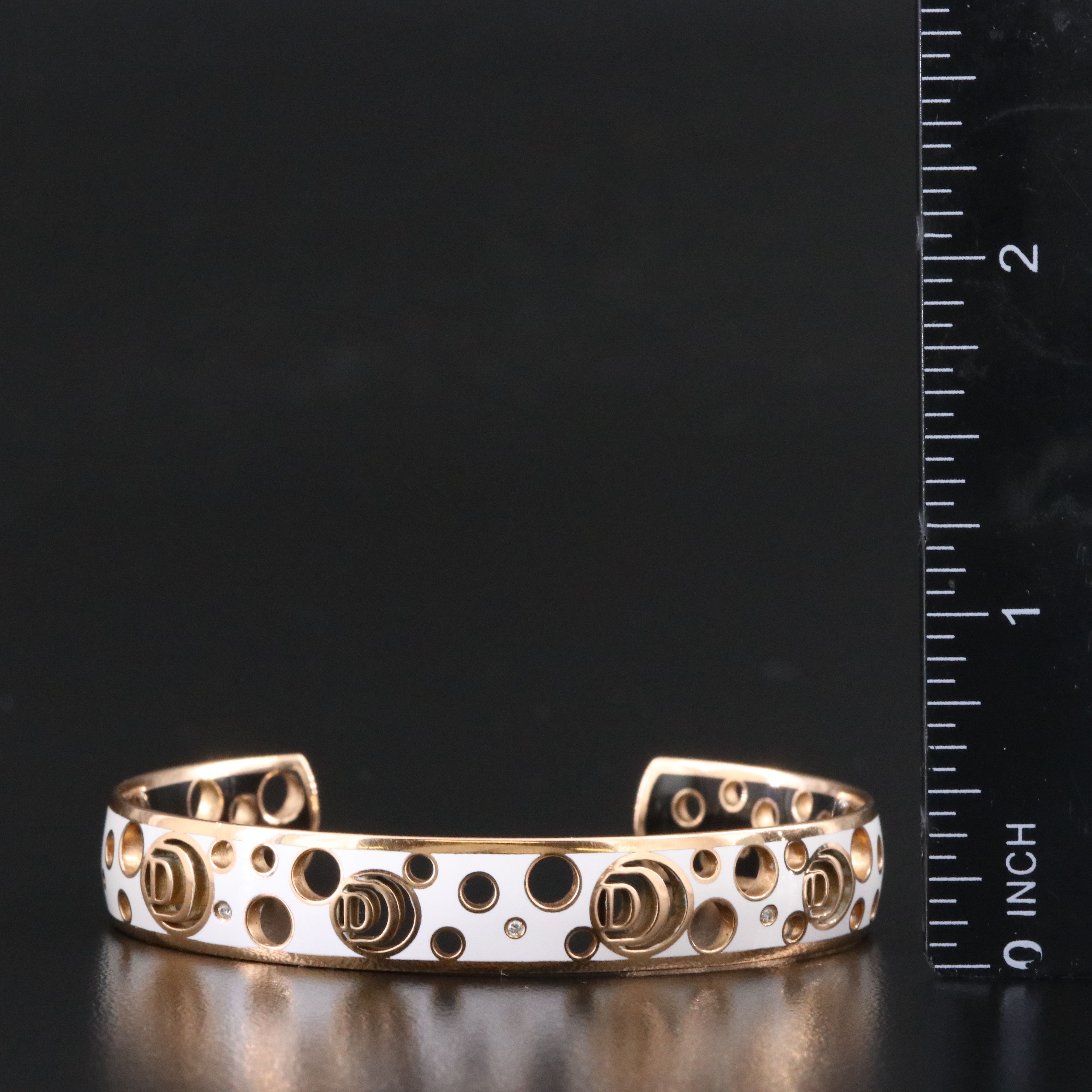 Damiani  Damianissima 18K Rose Gold Cuff Bracelet