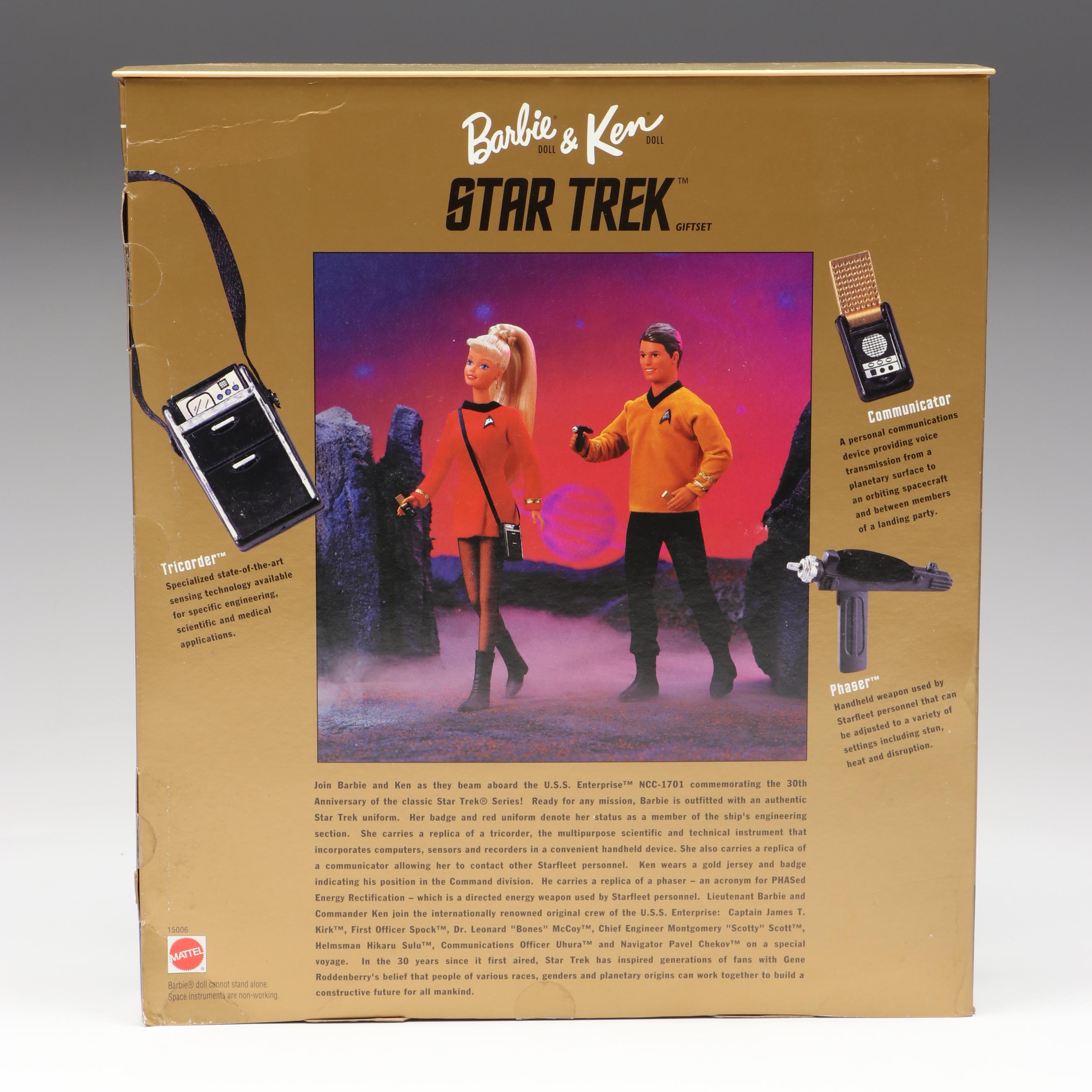 Star Trek Barbie and Ken Collector Edition Dolls, 1996