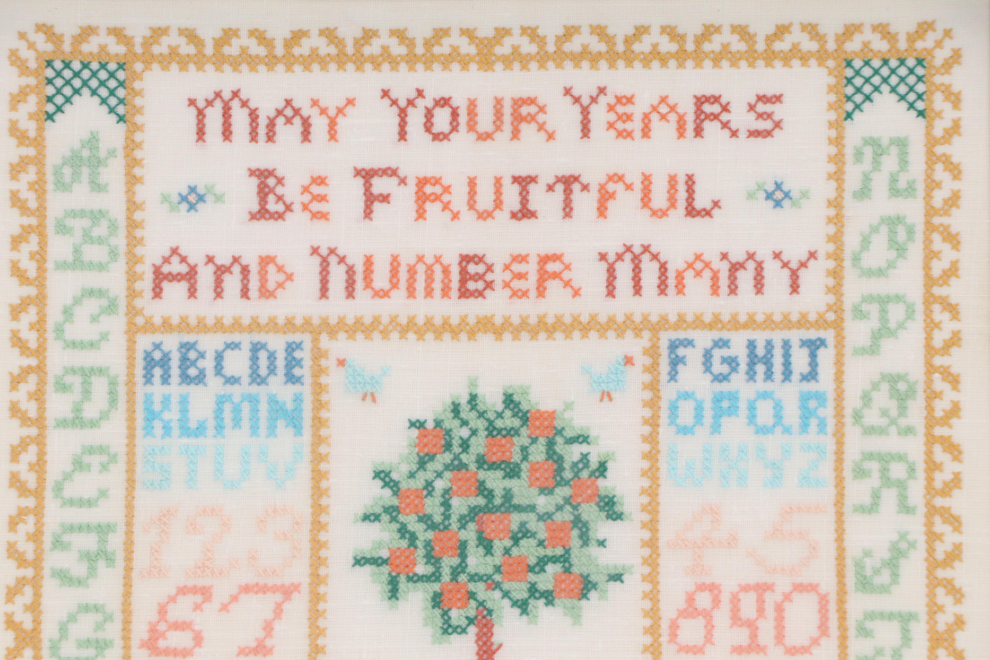 Traditional Embroidery Panels and Offset Lithographs, Mid to Late 20th Century