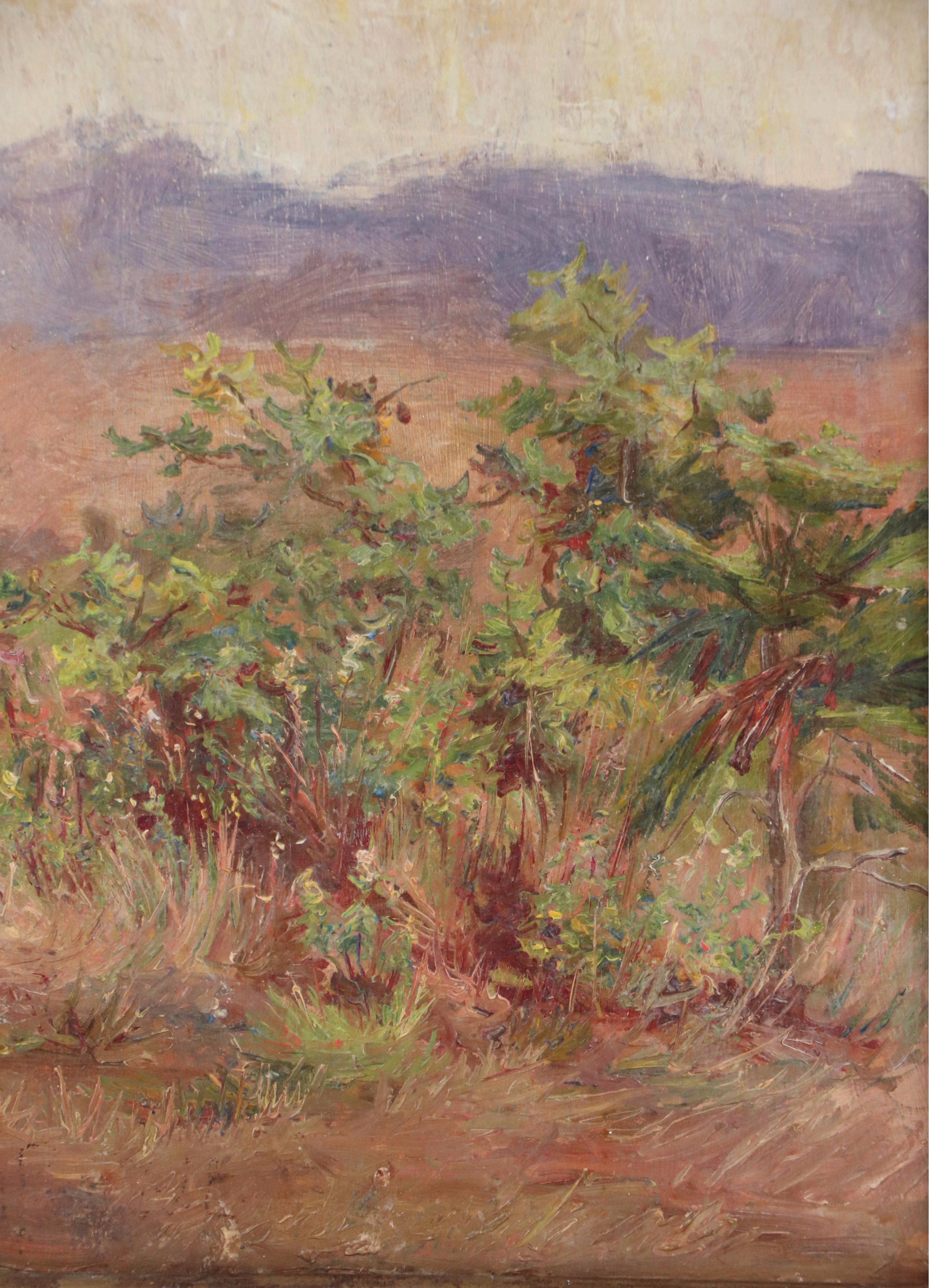 Attributed to Jeanne Reimbolte Landscape Oil Painting