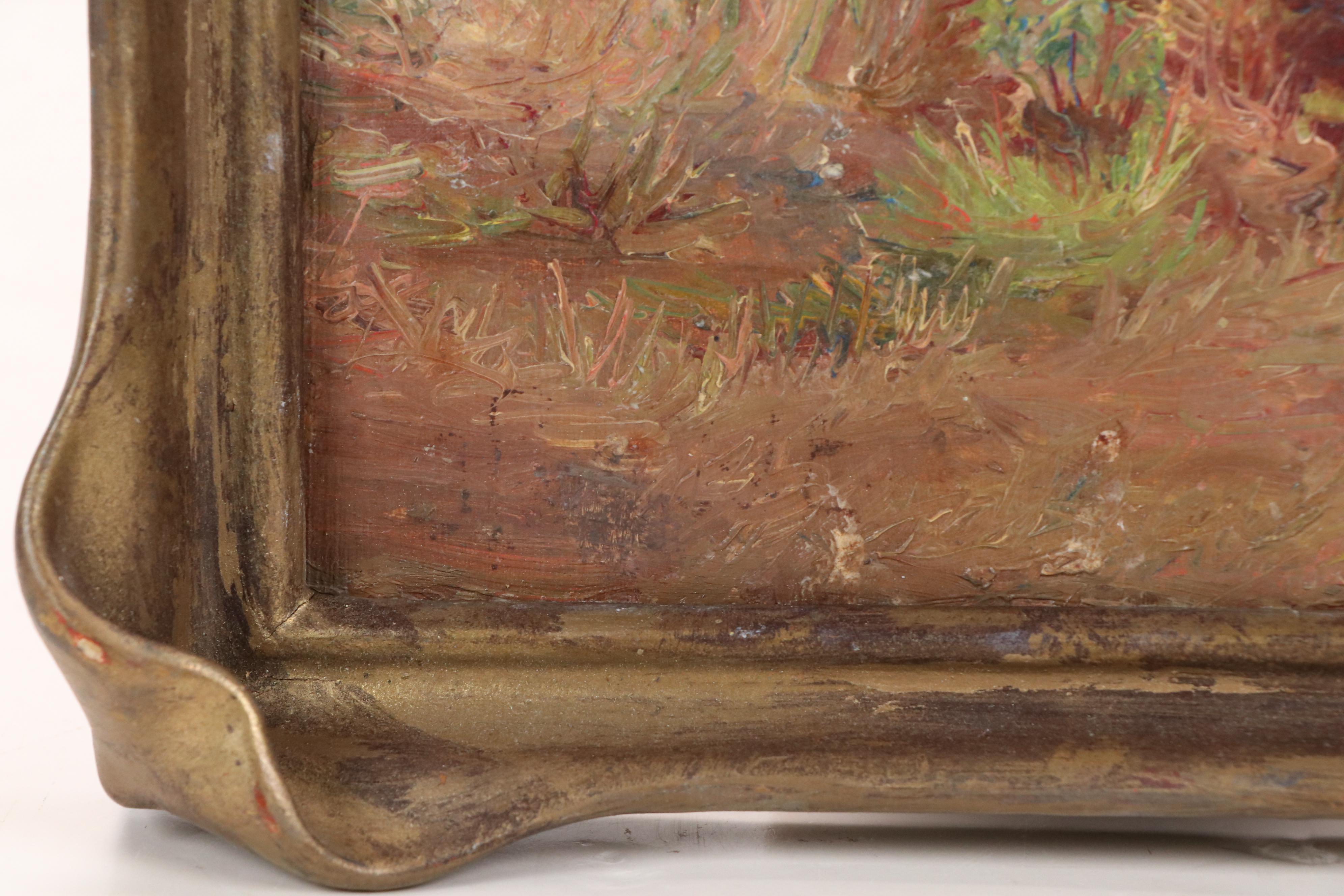 Attributed to Jeanne Reimbolte Landscape Oil Painting