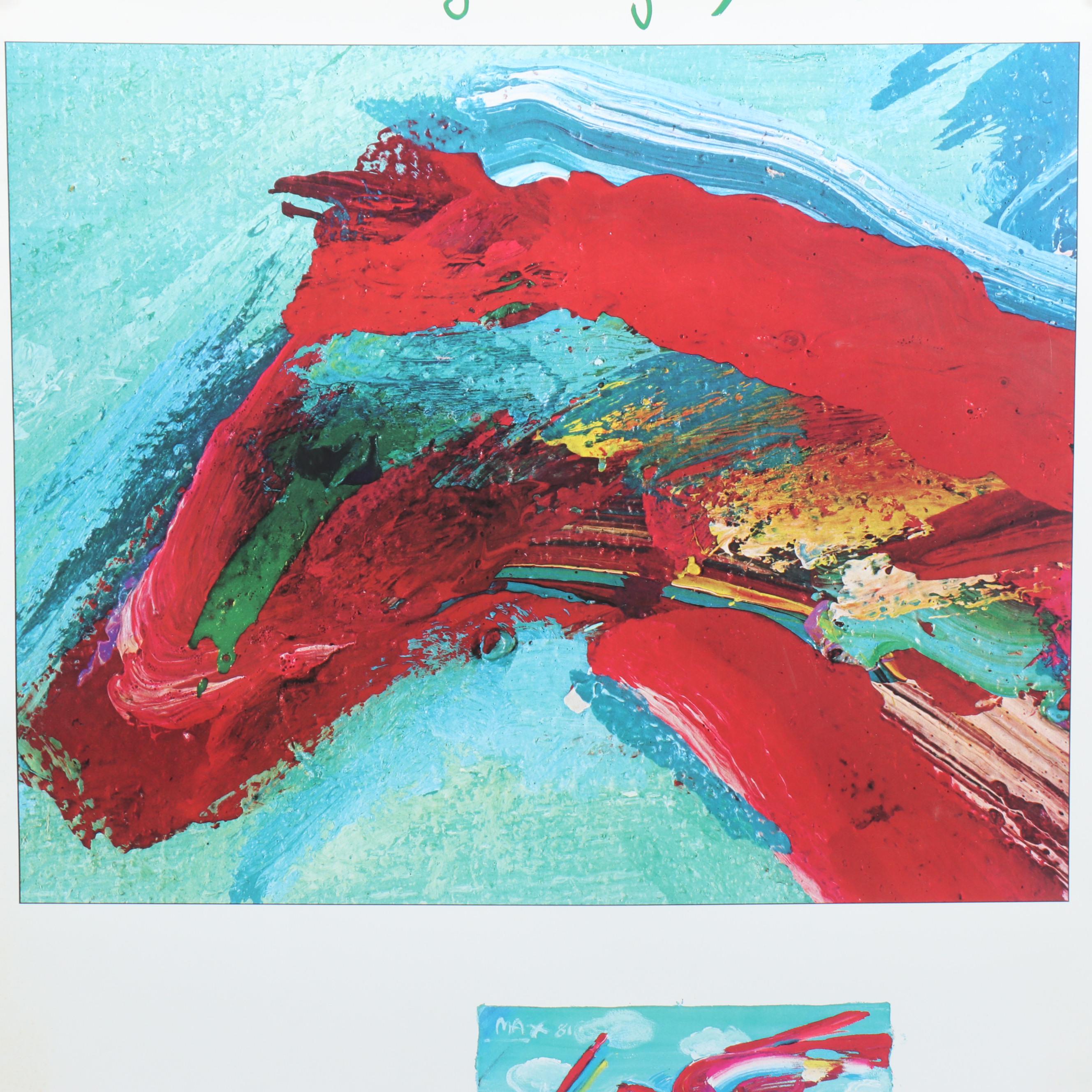 Kentucky Derby Festival Offset Lithograph Poster After Peter Max, 1981