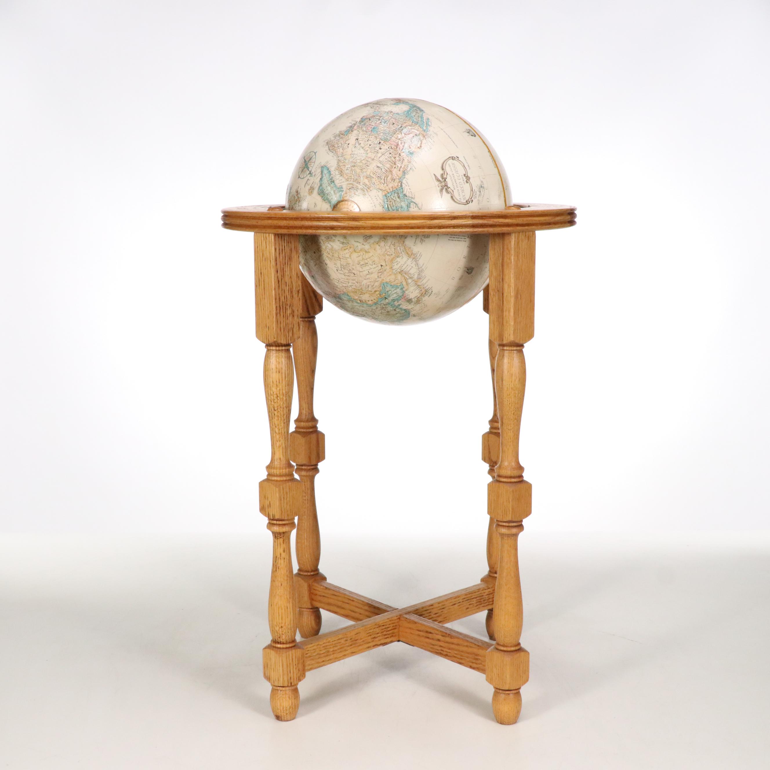 Replogle World Classic Globe on Wooden Stand