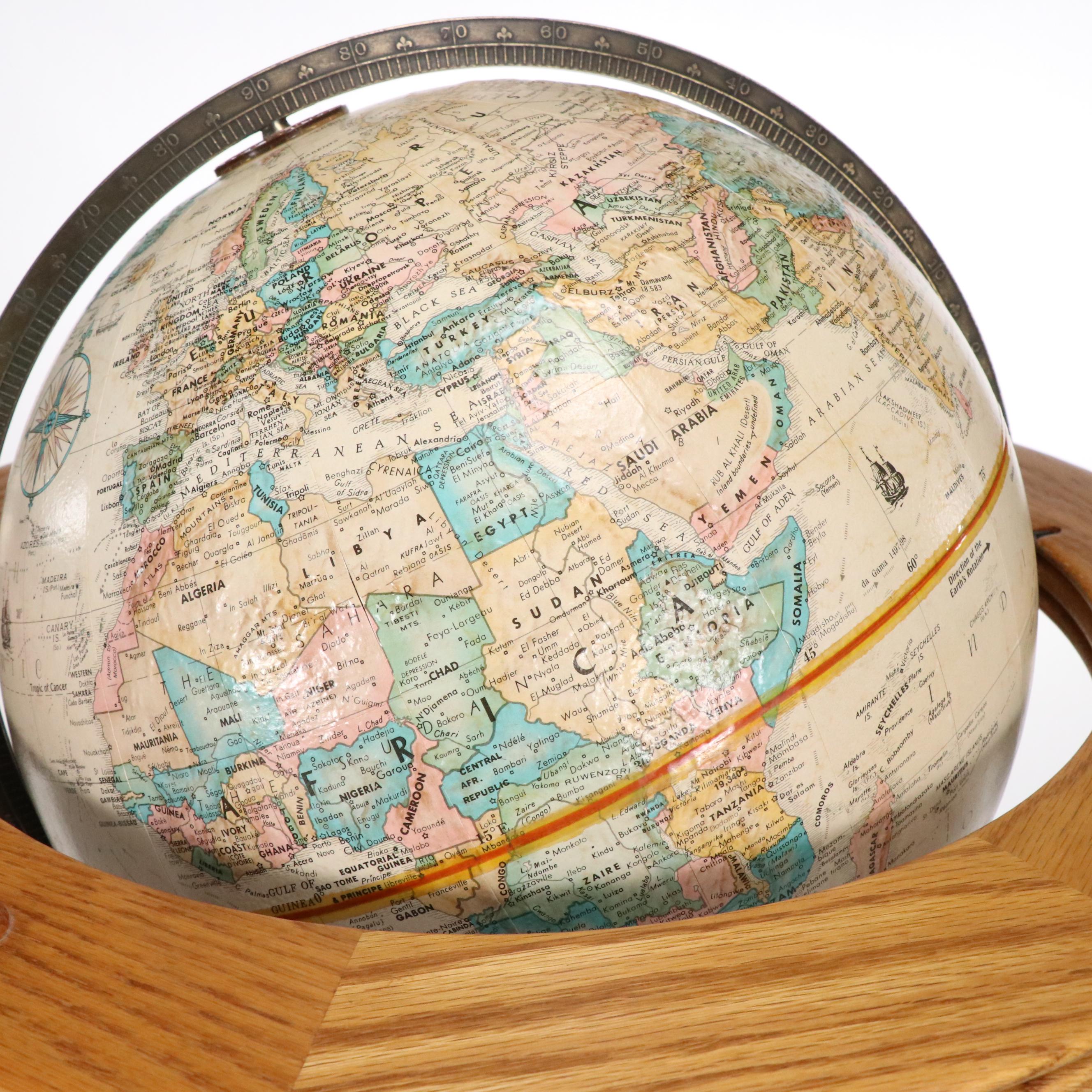 Replogle World Classic Globe on Wooden Stand