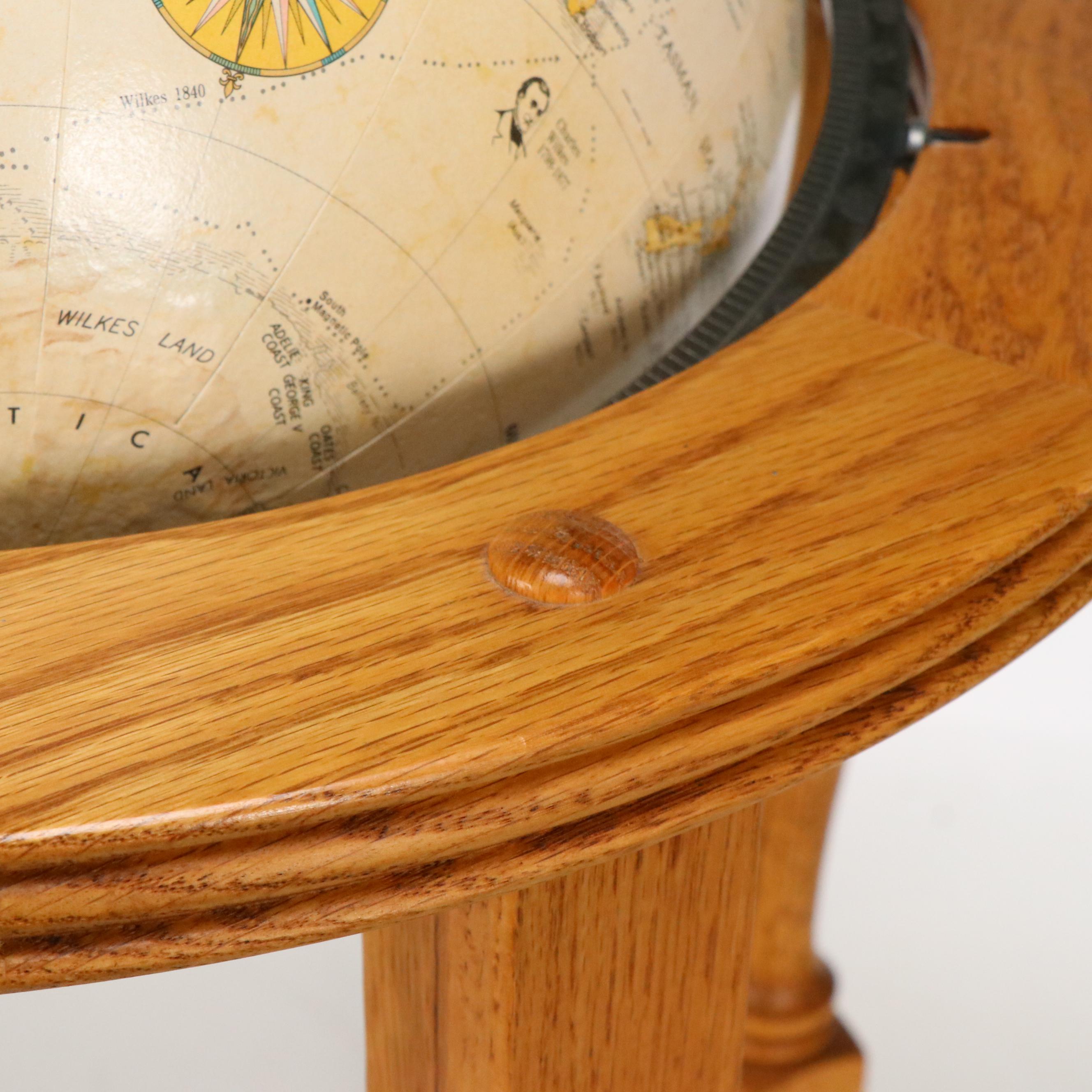 Replogle World Classic Globe on Wooden Stand