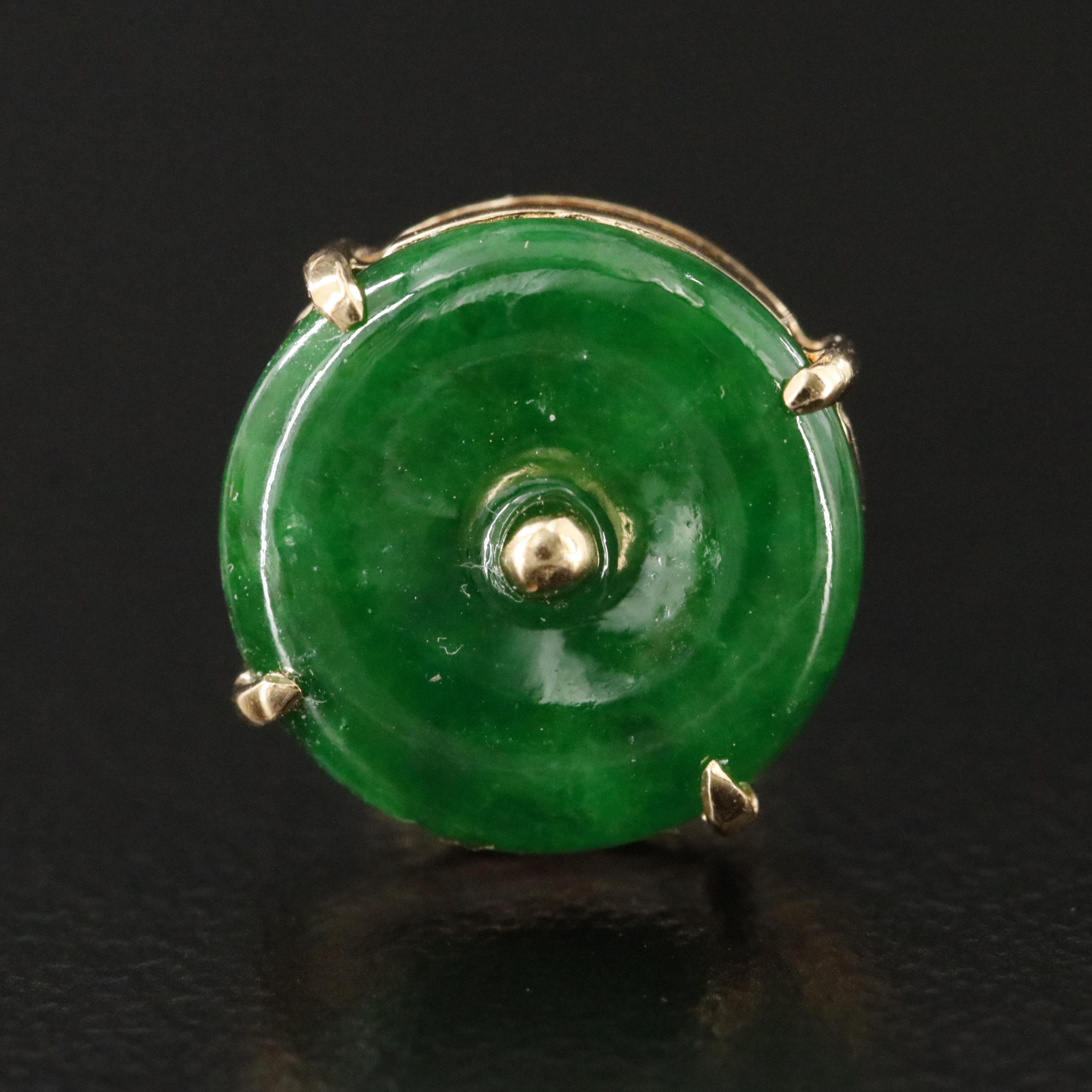 18K Jadeite Bi Earrings