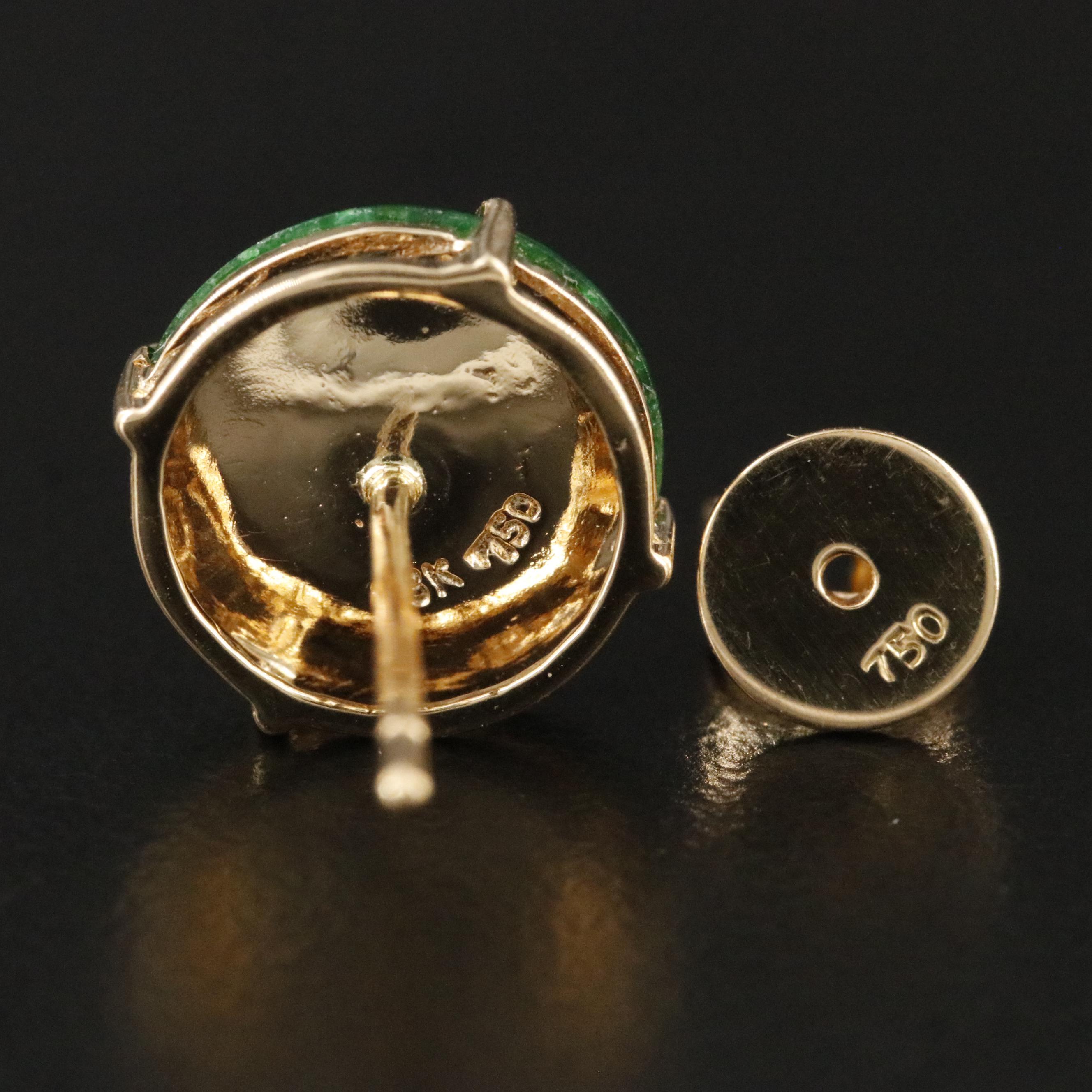 18K Jadeite Bi Earrings