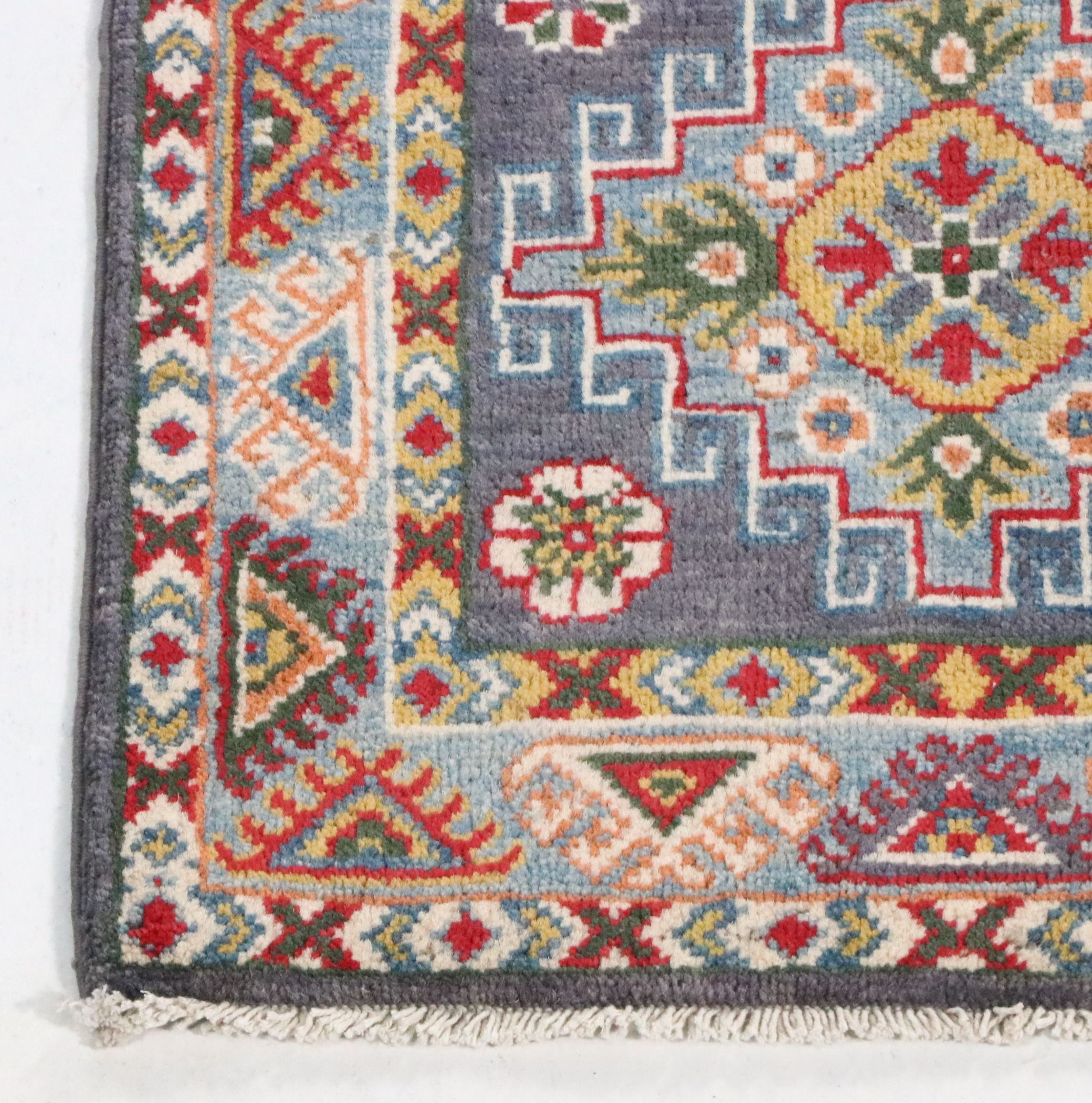 2' x 5'11 Hand-Knotted Pakistani Kazak Carpet Runner