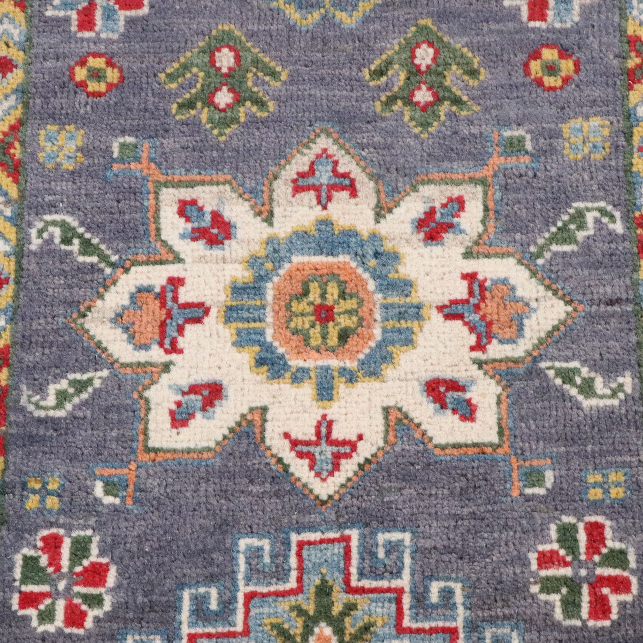 2' x 5'11 Hand-Knotted Pakistani Kazak Carpet Runner