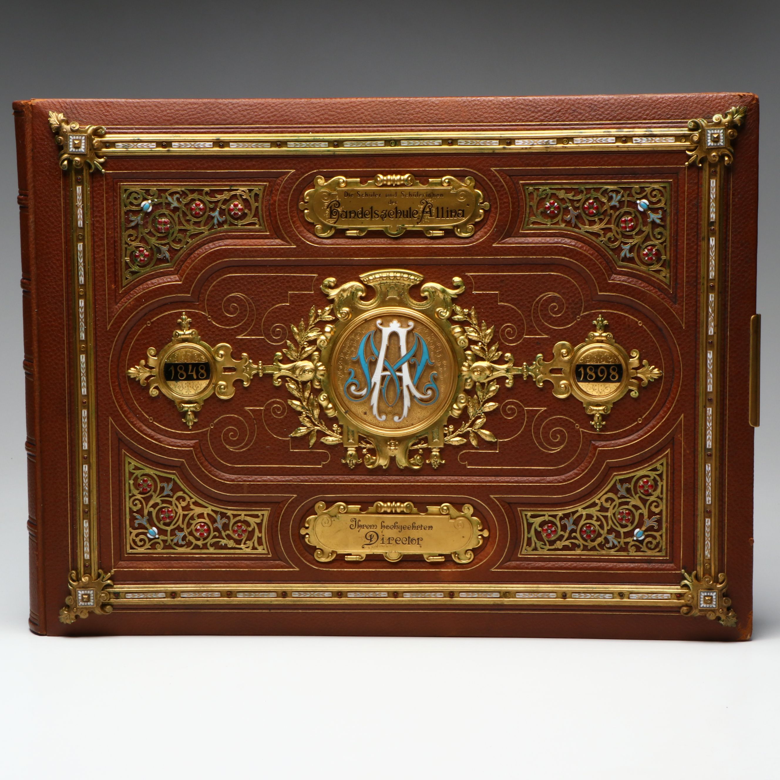 Fiftieth Anniversary Austrian Allina Vocational School Presentation Album, 1898