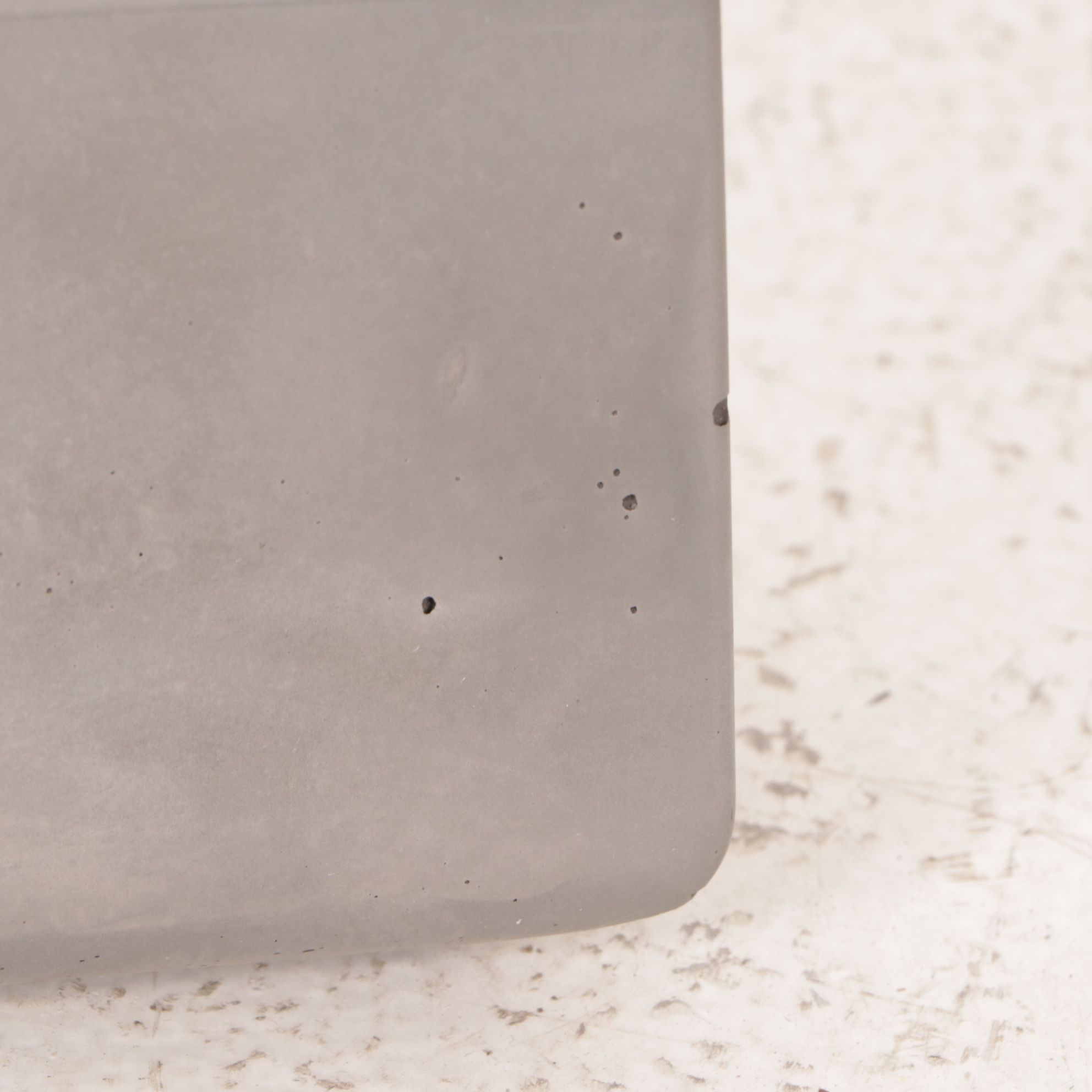 Pair of Konte Durx-Litecrete Rectangular Tabletop Fire Pits