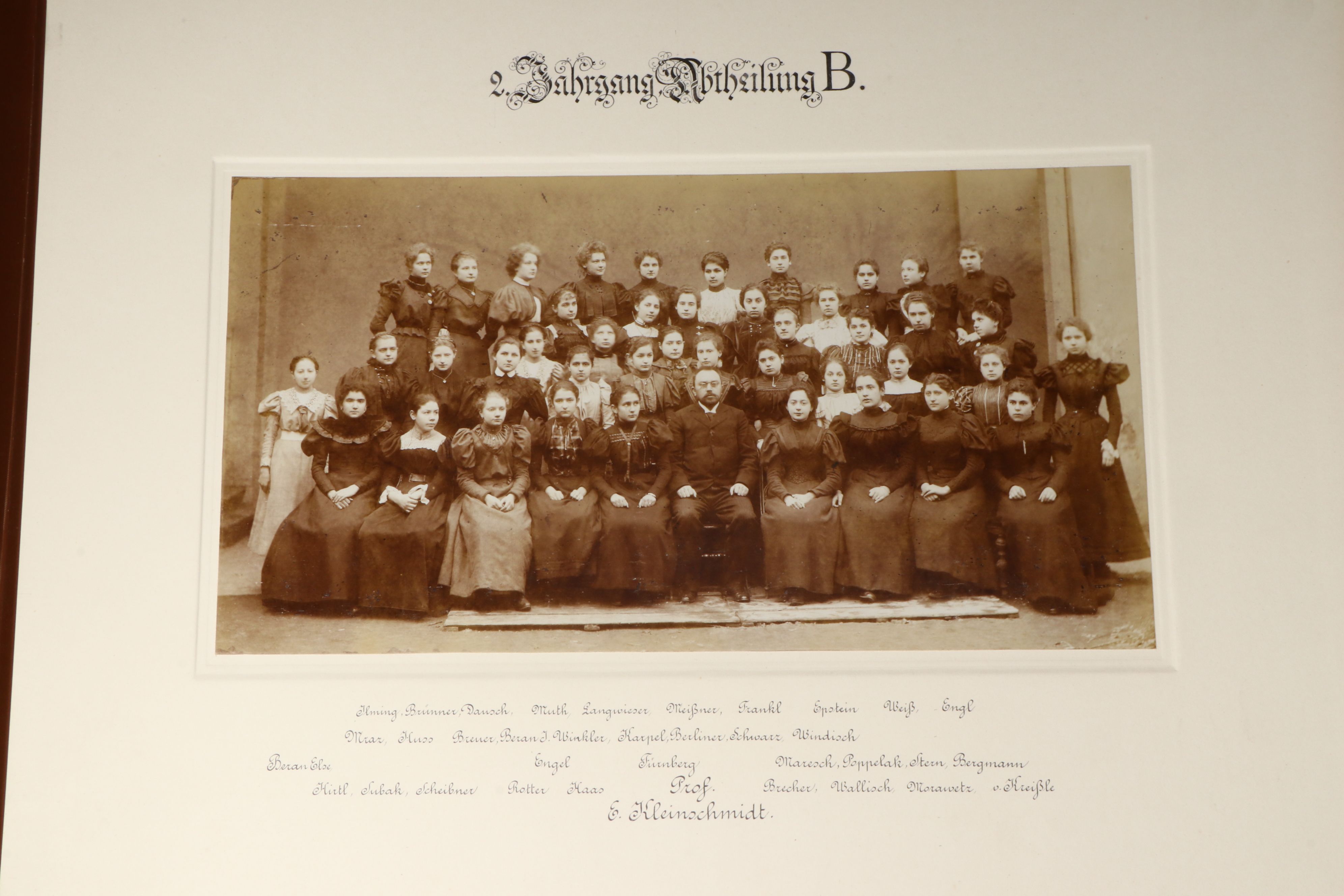 Fiftieth Anniversary Austrian Allina Vocational School Presentation Album, 1898