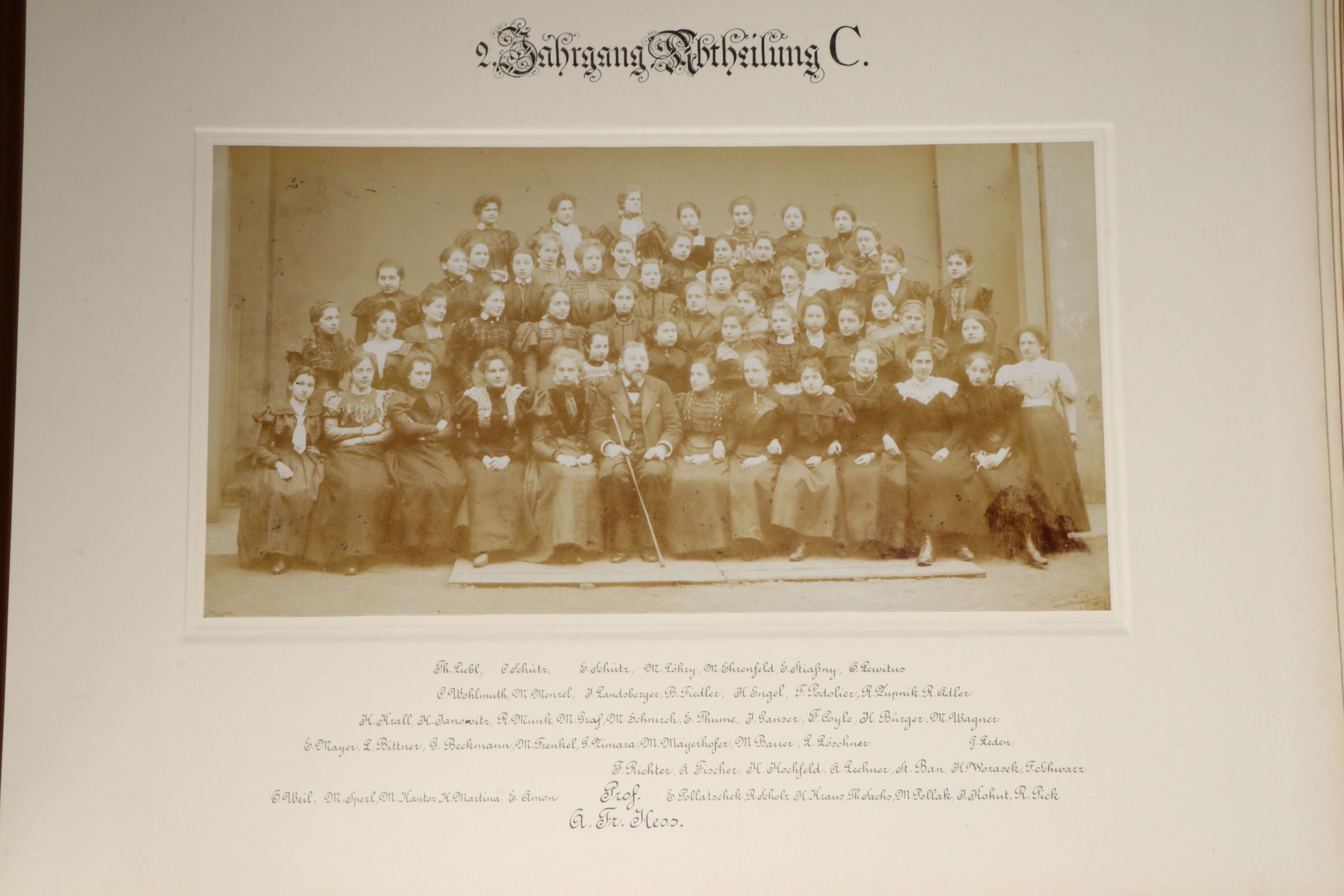 Fiftieth Anniversary Austrian Allina Vocational School Presentation Album, 1898
