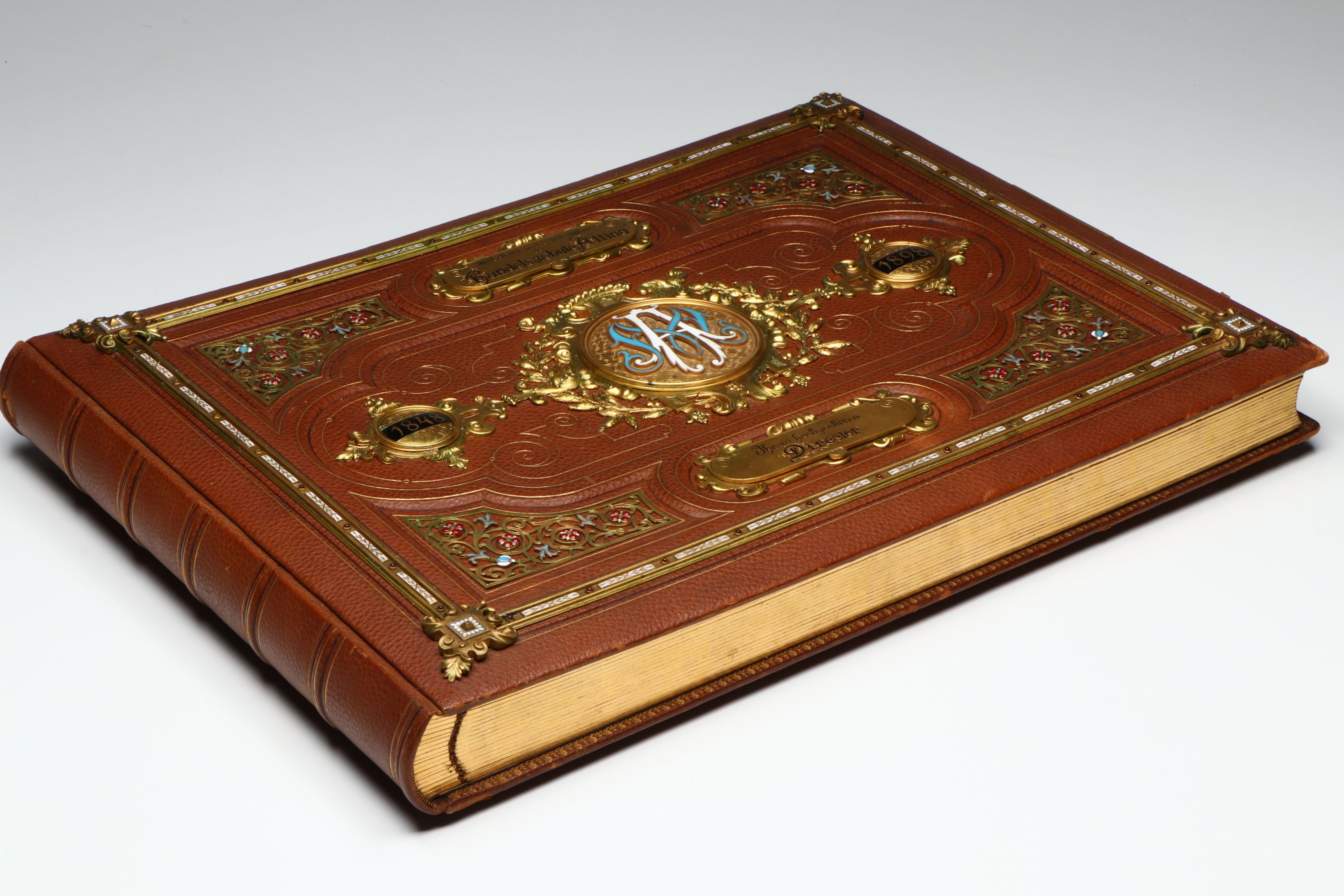 Fiftieth Anniversary Austrian Allina Vocational School Presentation Album, 1898