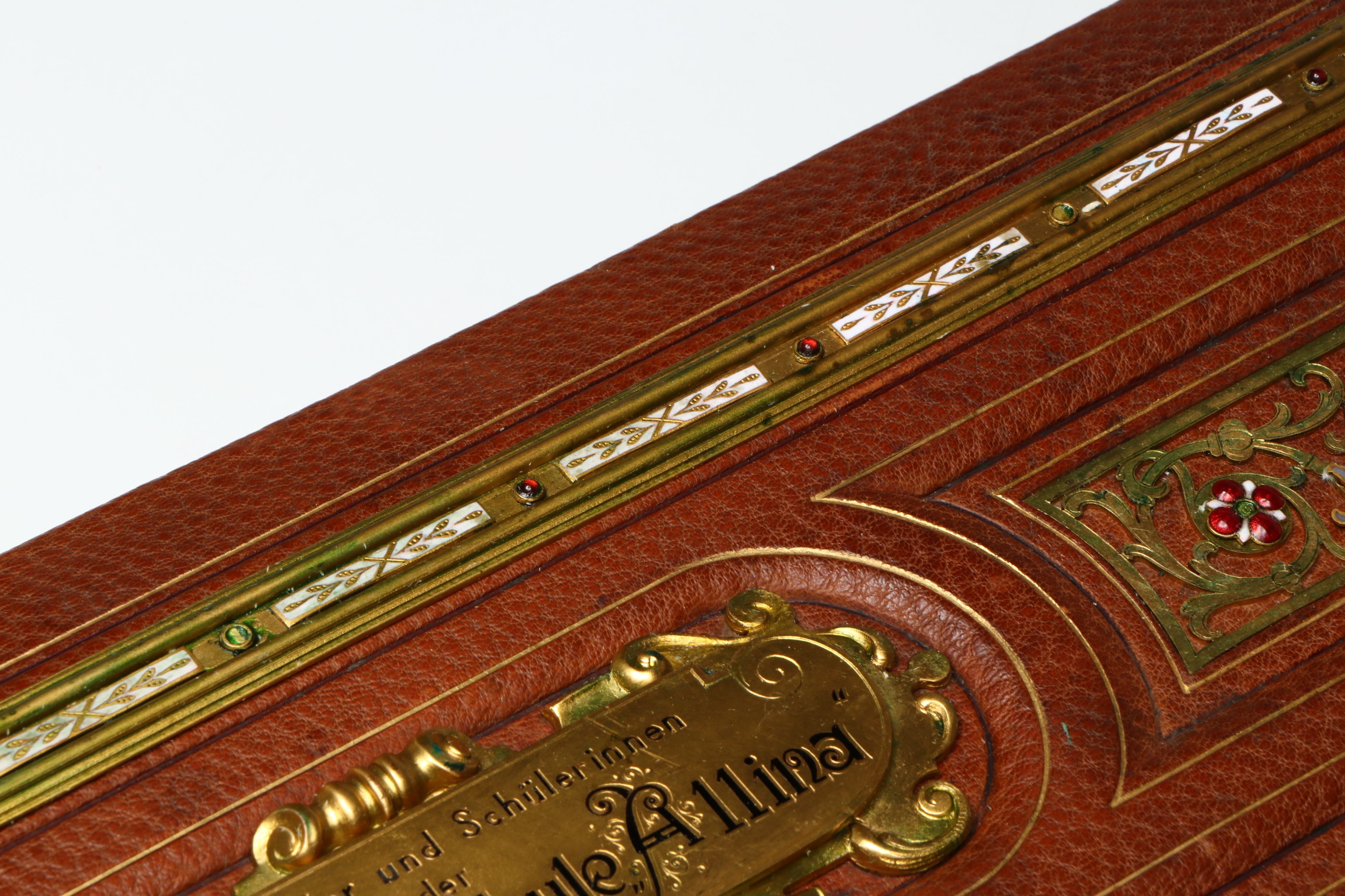 Fiftieth Anniversary Austrian Allina Vocational School Presentation Album, 1898