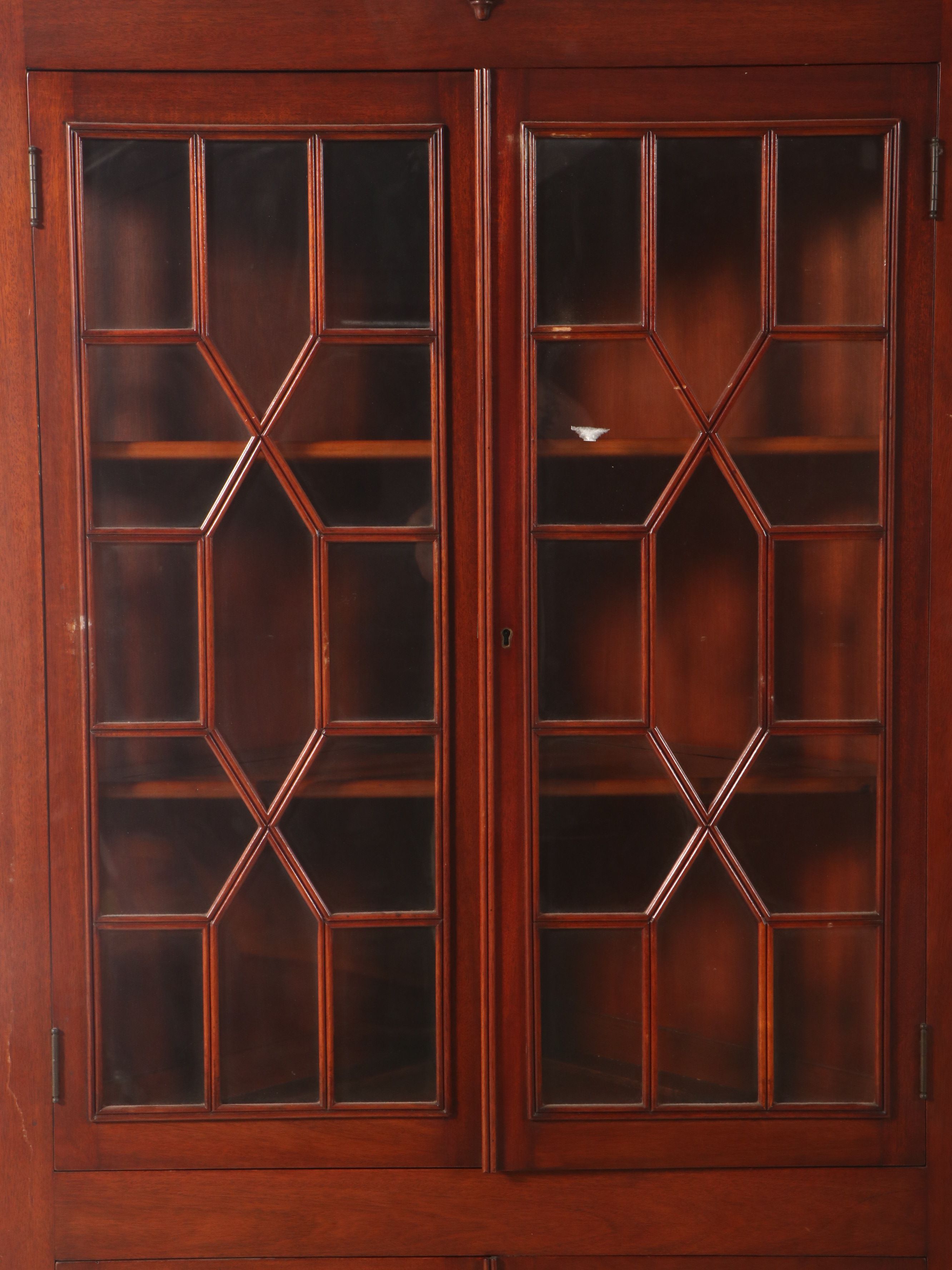 Chippendale Style Mahogany Corner Cabinet