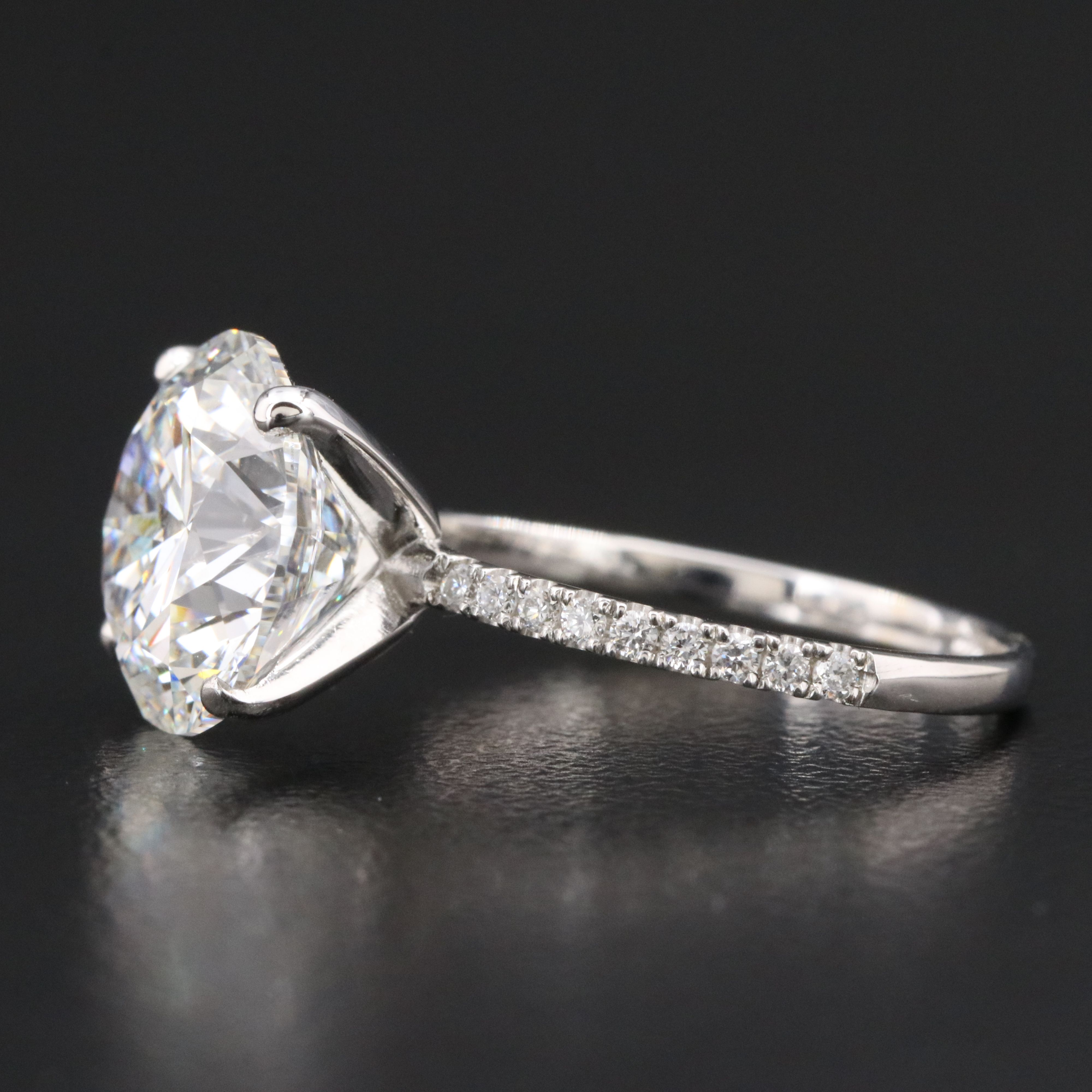 14K 5.18 CTW Lab Grown Diamond Ring with IGI Report