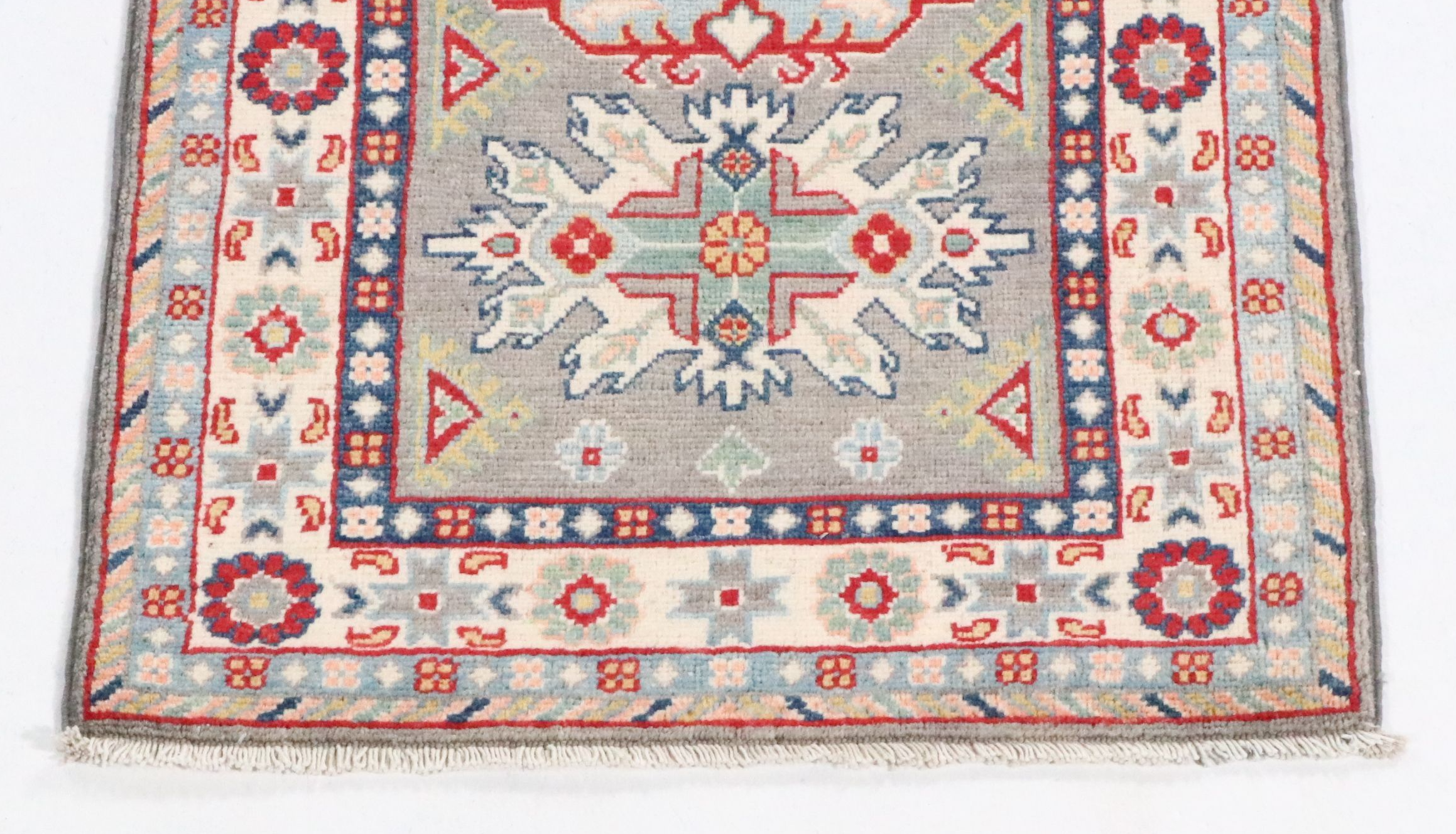 2'2 x 6'1 Hand-Knotted Pakistani Kazak Style Carpet Runner