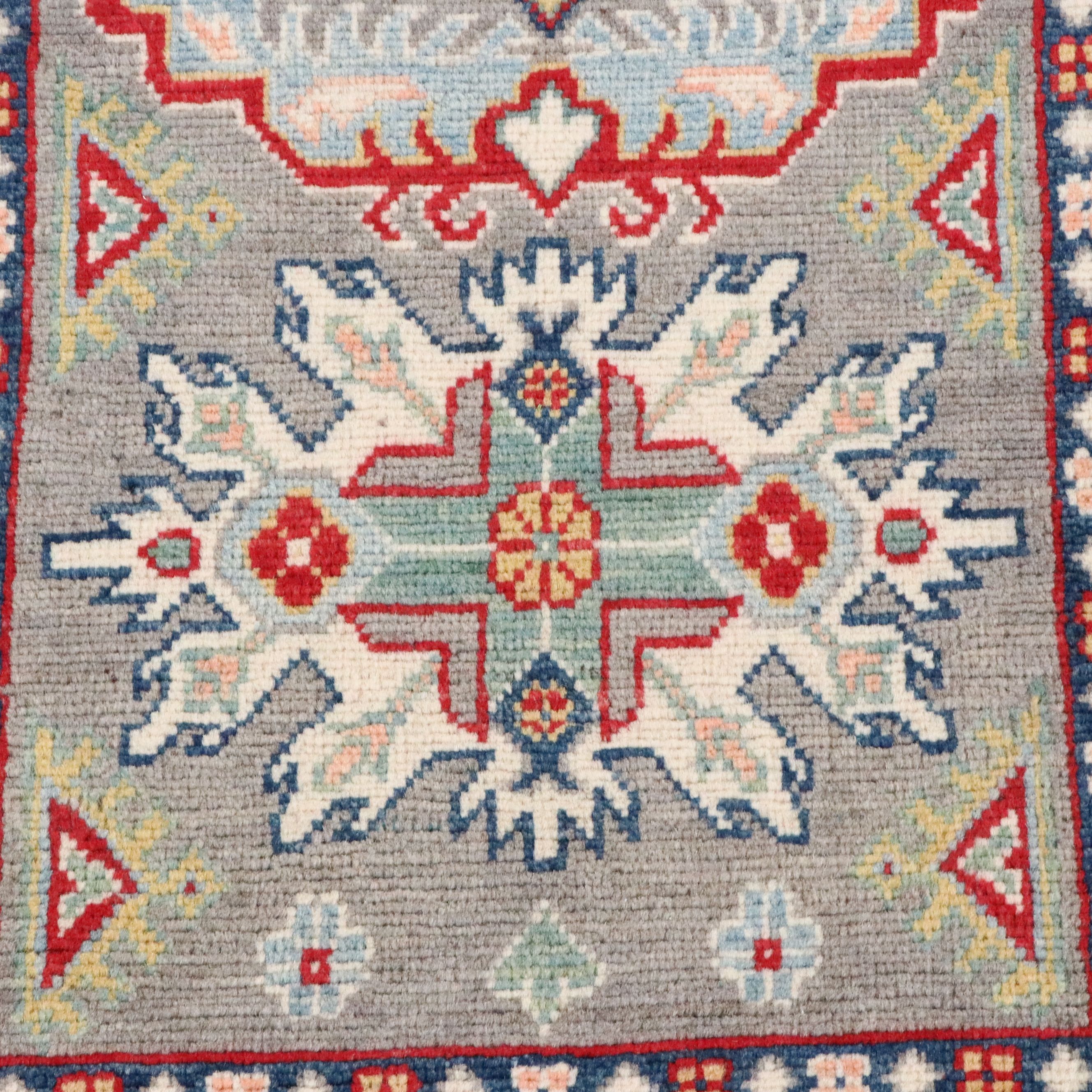 2'2 x 6'1 Hand-Knotted Pakistani Kazak Style Carpet Runner