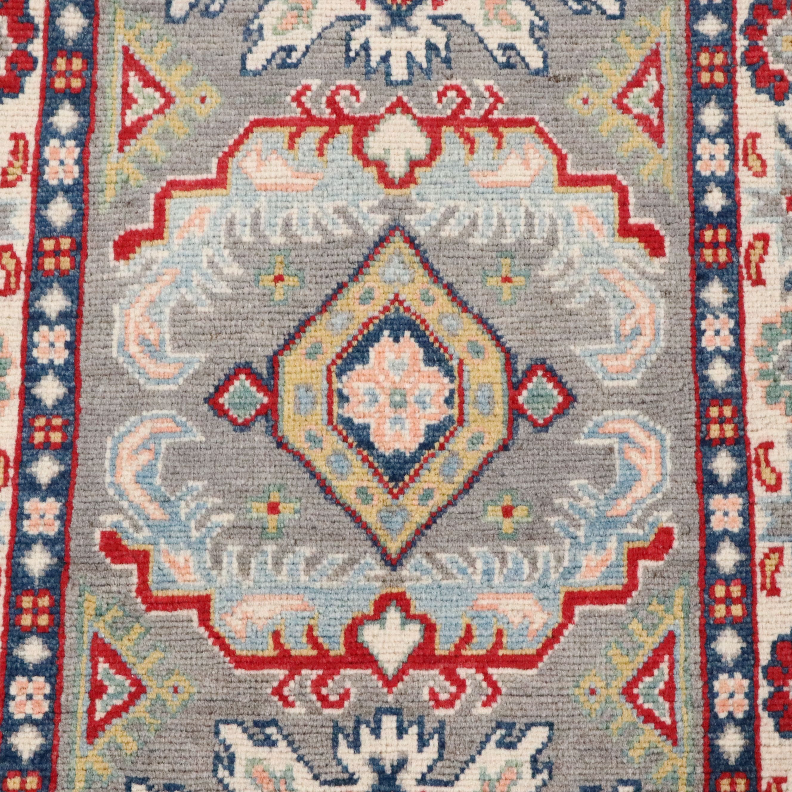 2'2 x 6'1 Hand-Knotted Pakistani Kazak Style Carpet Runner