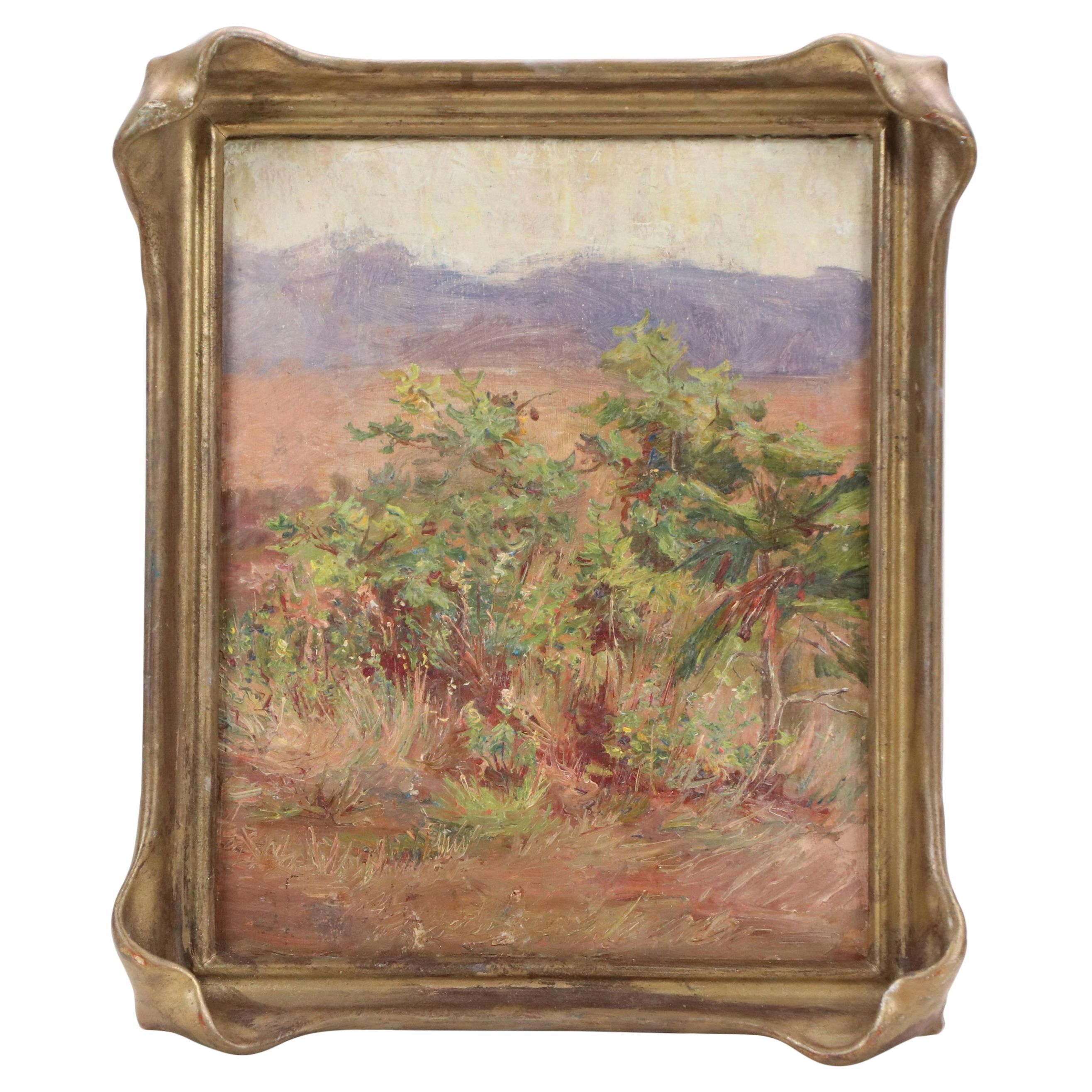 Attributed to Jeanne Reimbolte Landscape Oil Painting